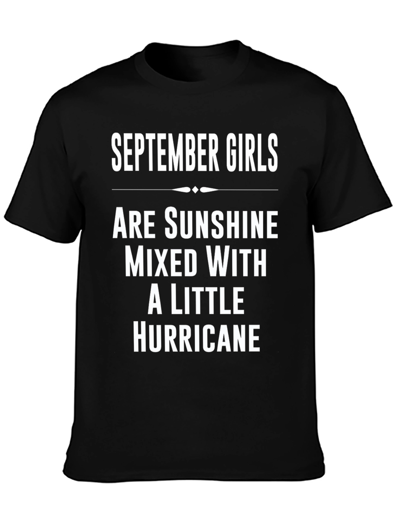 September Girls Sunshine Hurricane Black Tee