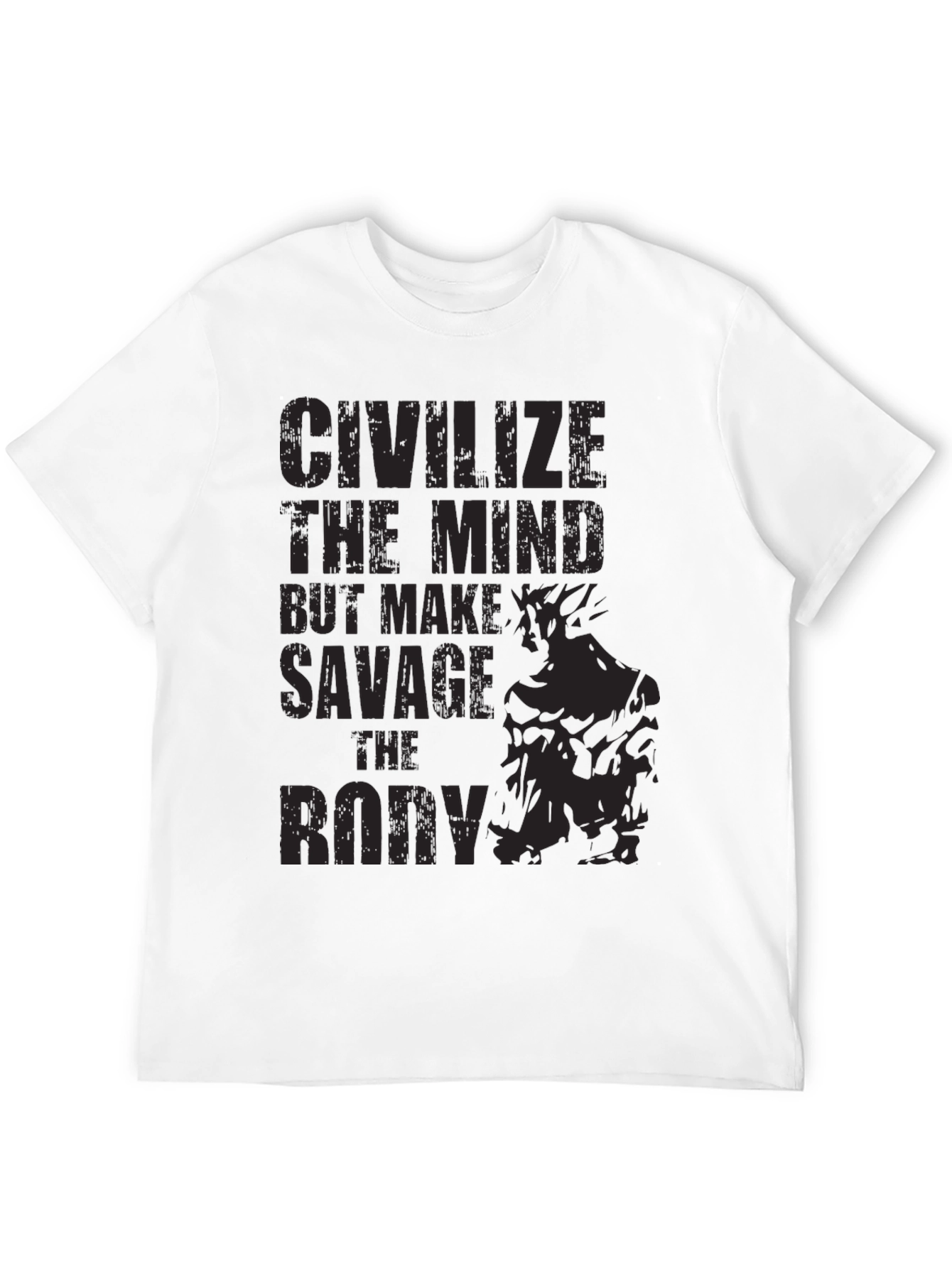 Savage Bodybuilding Black Graphic Tee