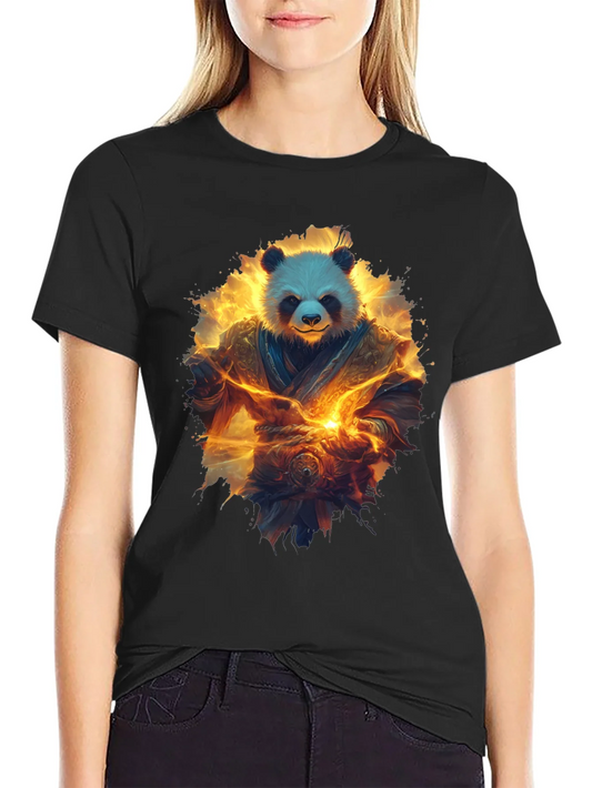 Panda Warrior Graphic T-Shirt