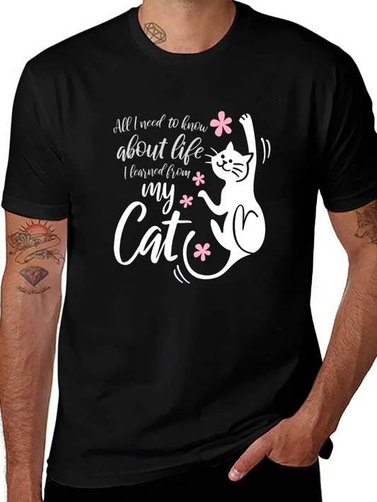 Cat Lover T-Shirt: Life Lessons from My Cat!