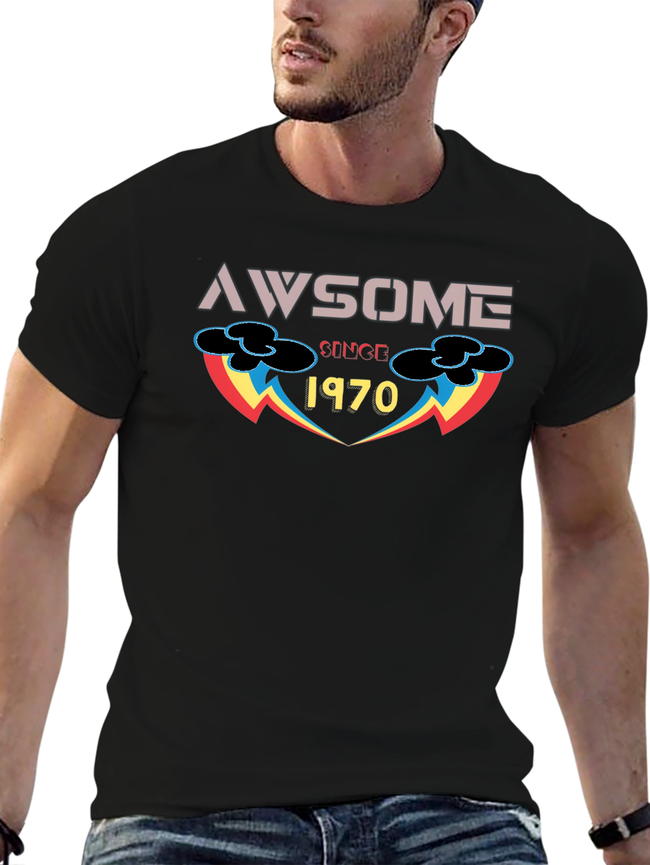 Awesome Since 1970 Graphic T-Shirt