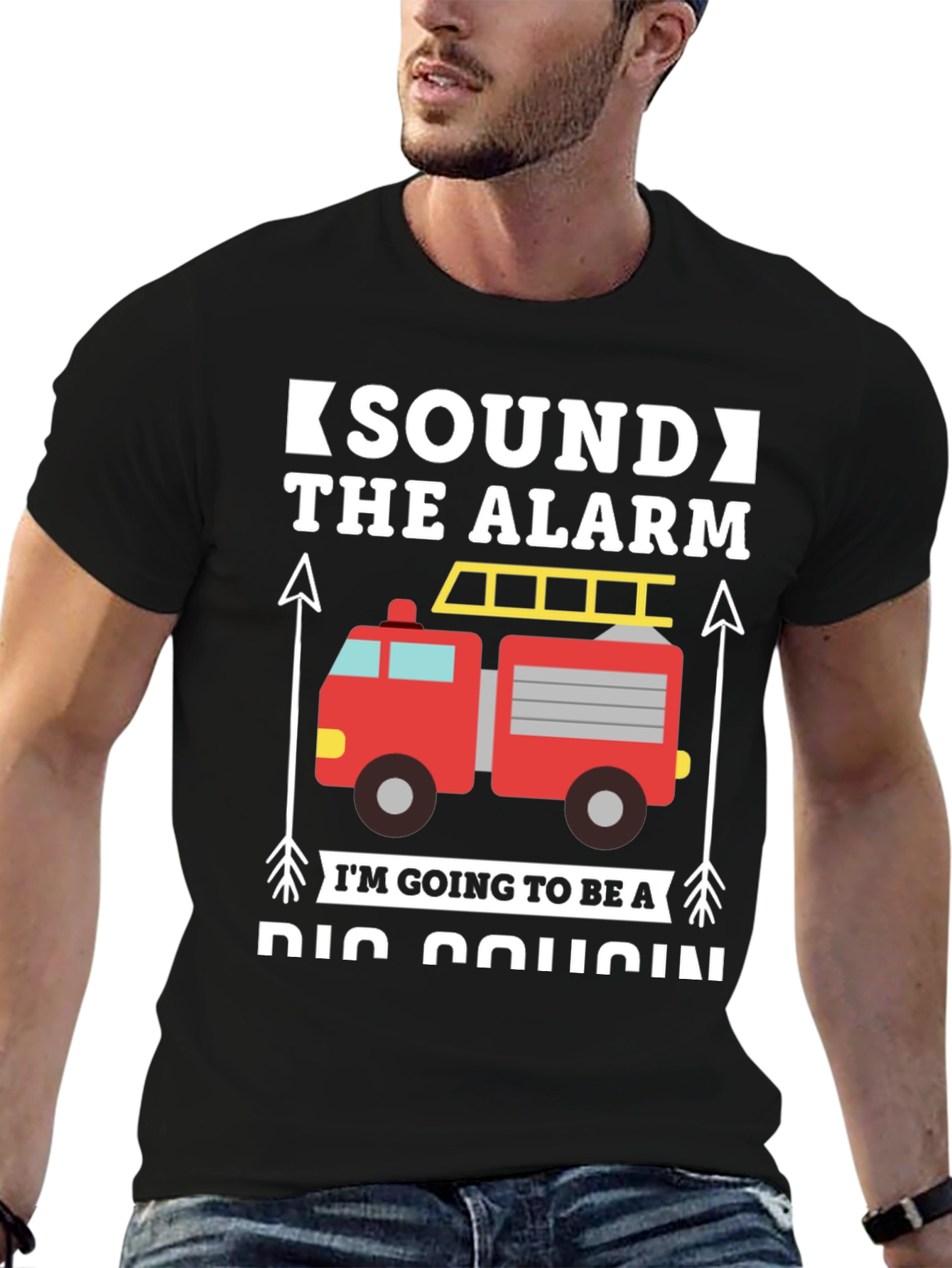 Big Cousin Firetruck T-Shirt