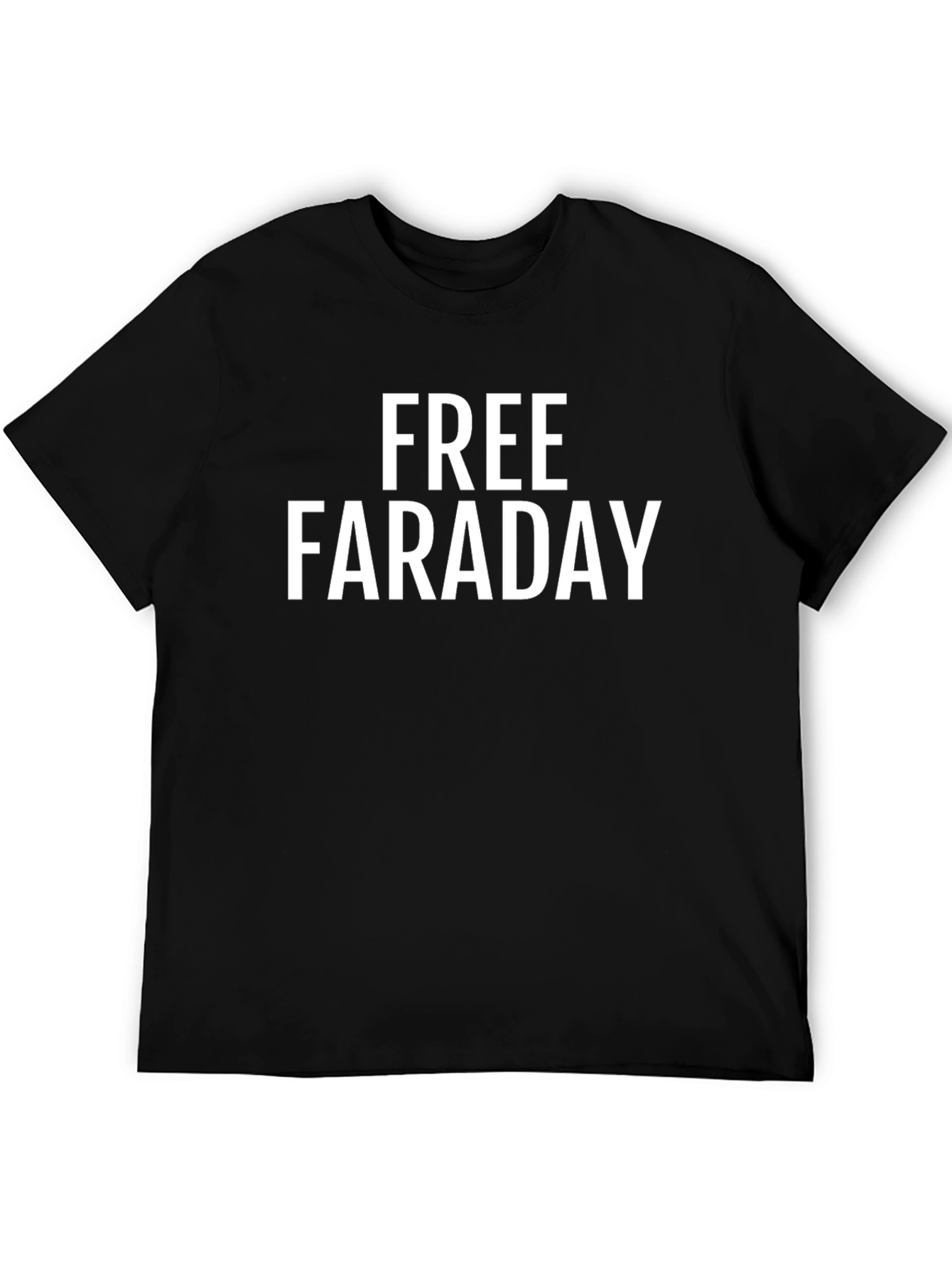 Free Faraday Black T-Shirt - Science Humor