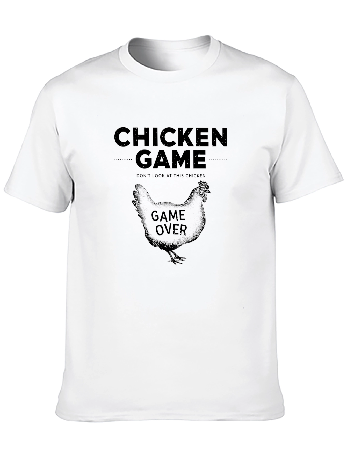 Chicken Game T-Shirt - Game Over Hen Tee