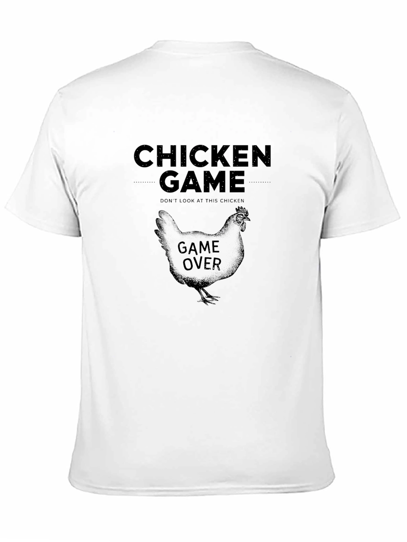 Chicken Game T-Shirt - Game Over Hen Tee