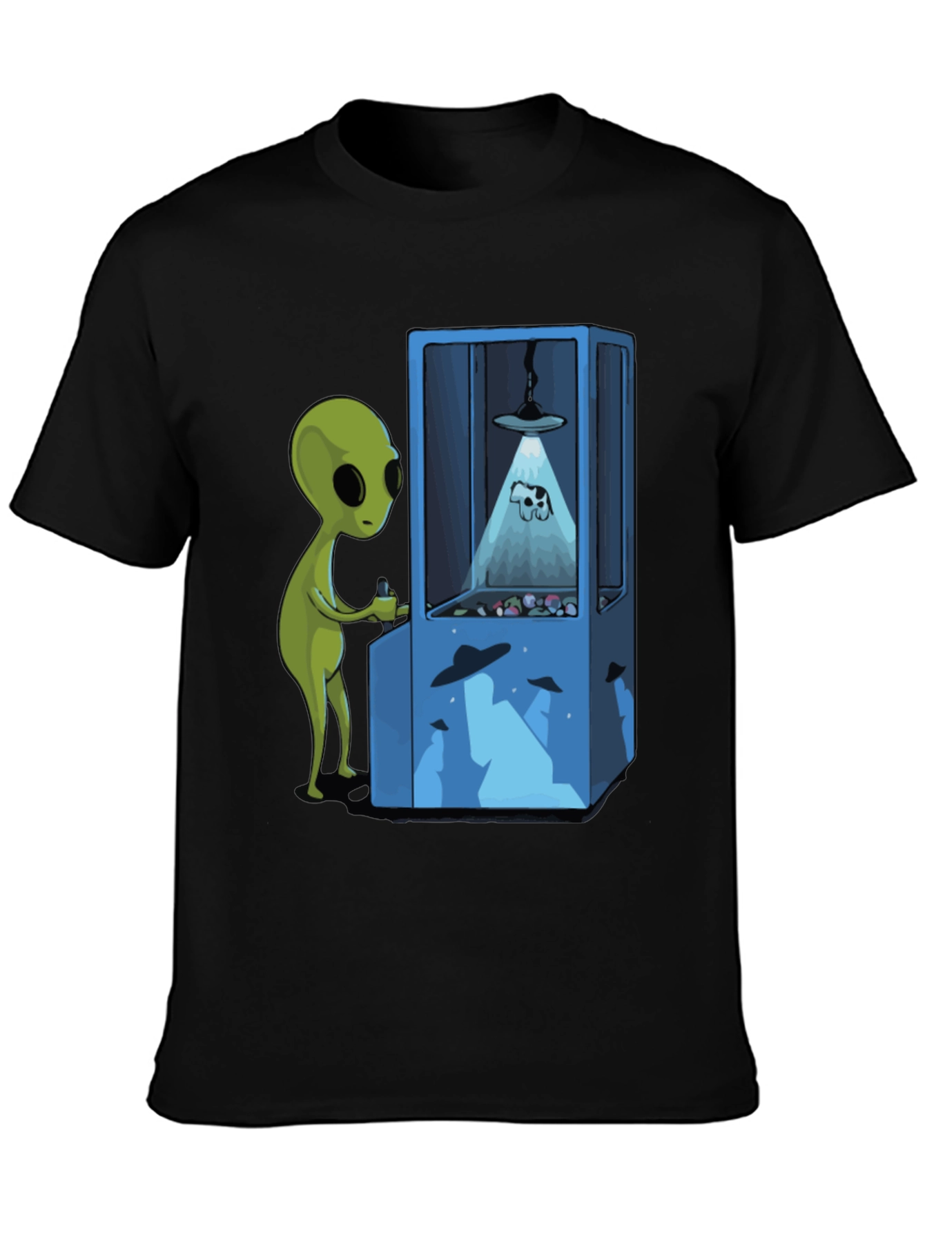 Alien Arcade T-Shirt - Novelty Graphic Tee