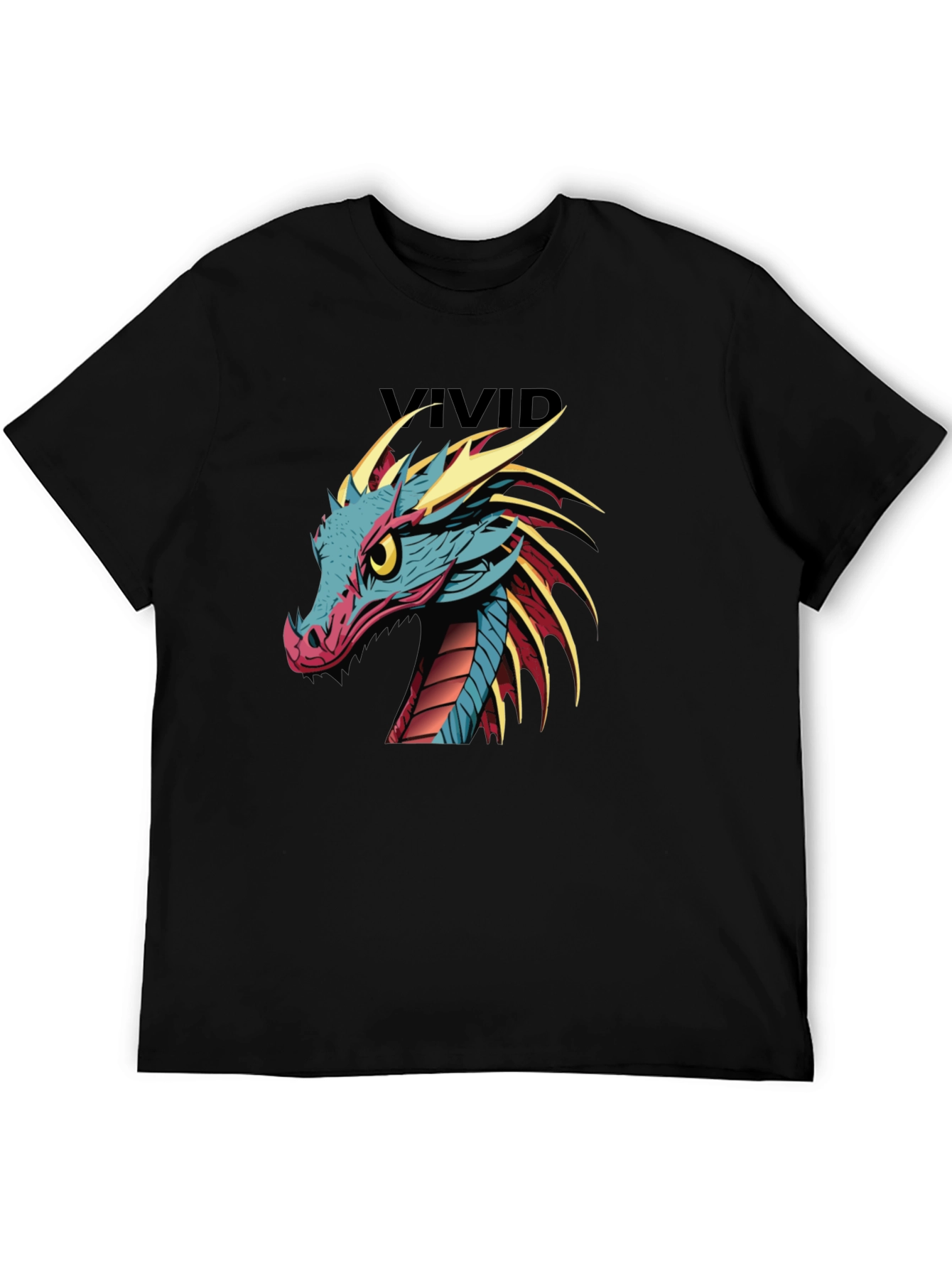 Vivid Dragon Graphic Print T-Shirt