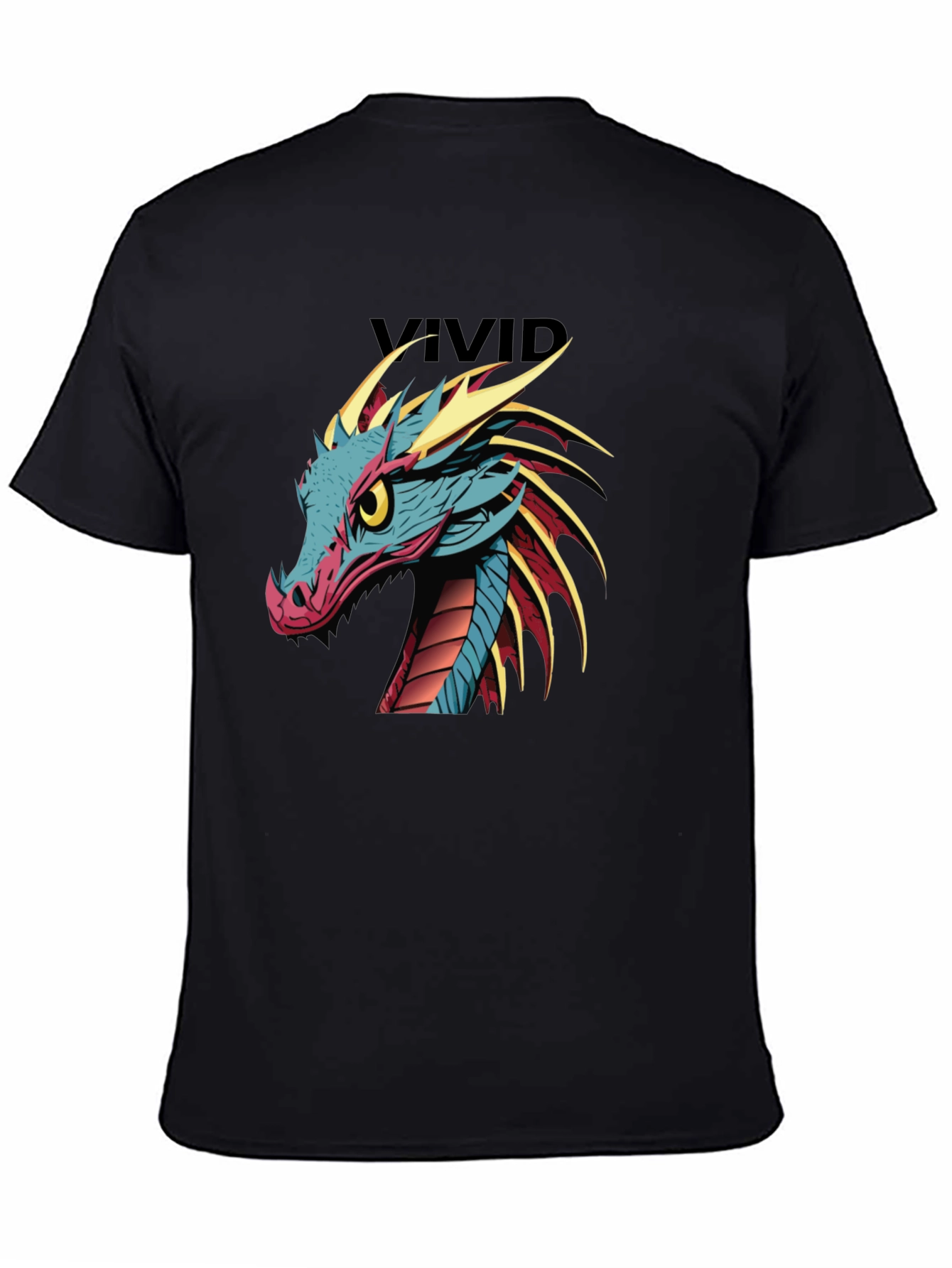 Vivid Dragon Graphic Print T-Shirt