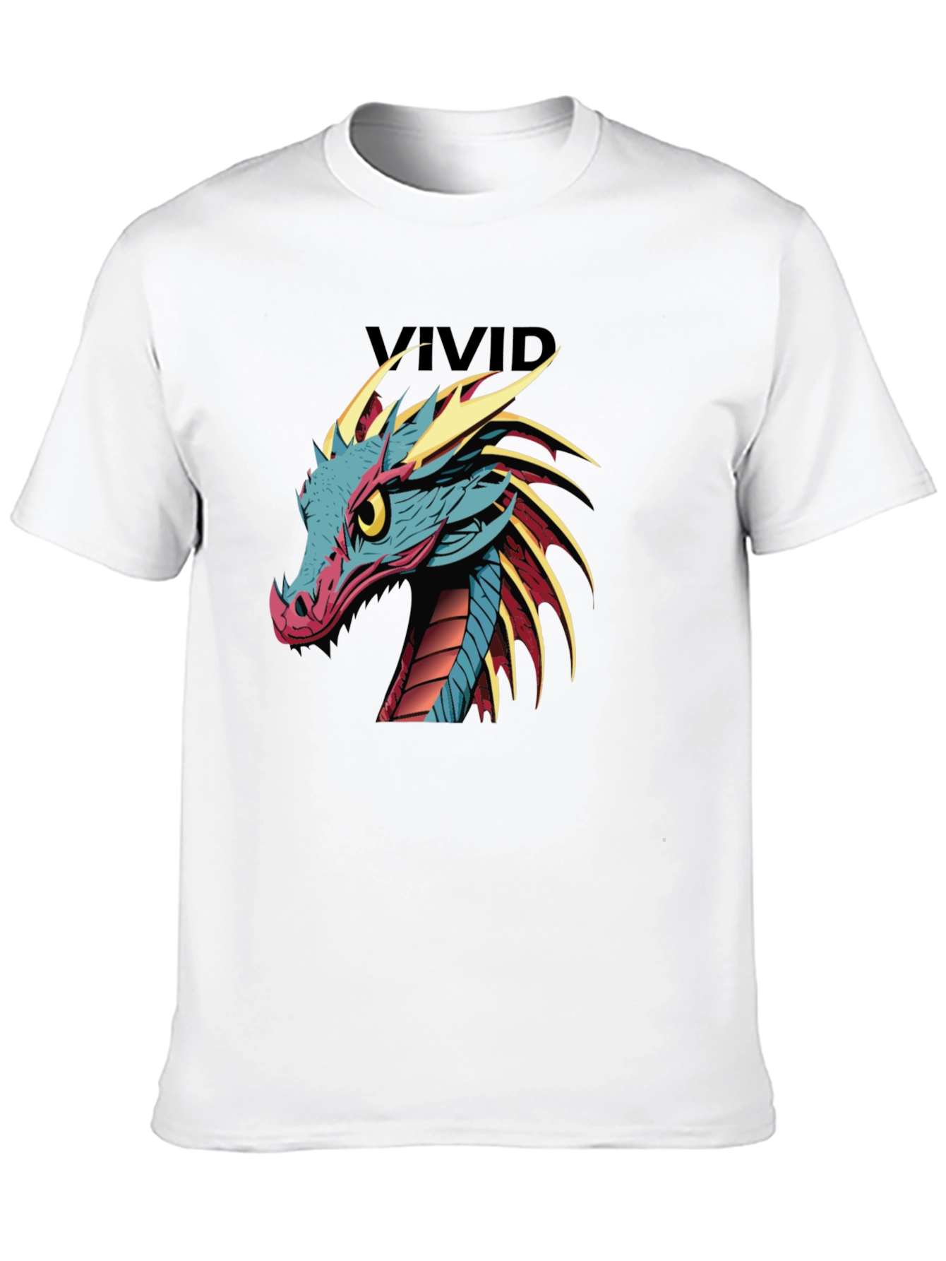 Vivid Dragon Graphic Print T-Shirt