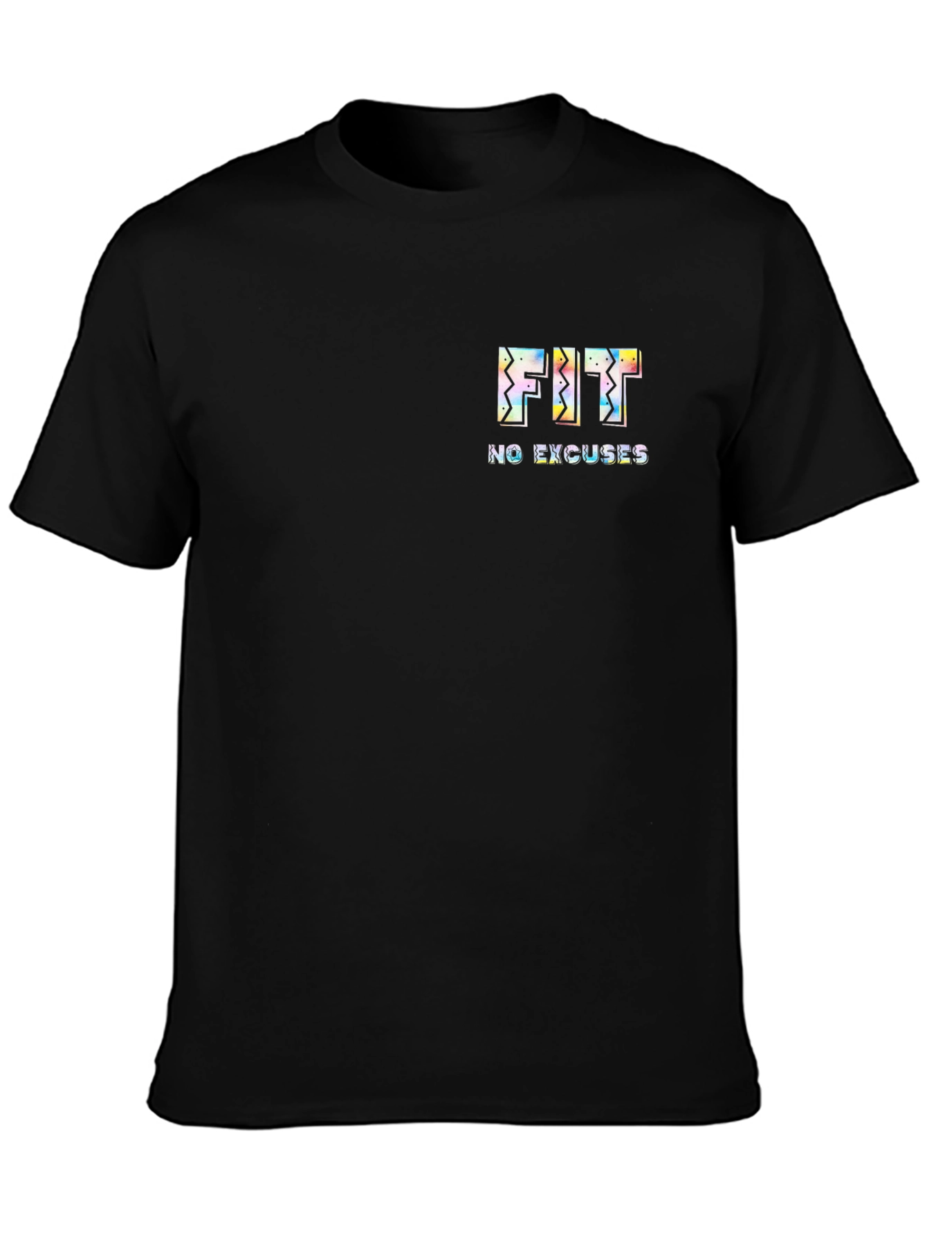 Mens Black FIT No Excuses T-Shirt