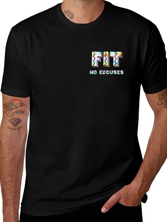 Mens Black FIT No Excuses T-Shirt