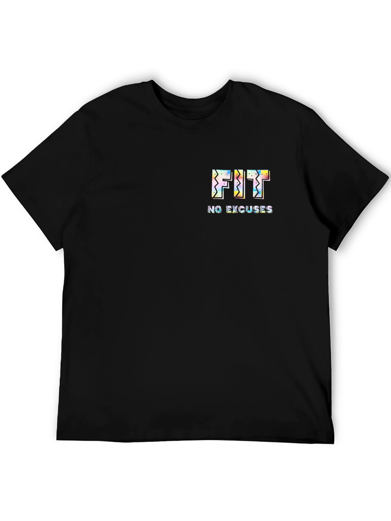 Mens Black FIT No Excuses T-Shirt