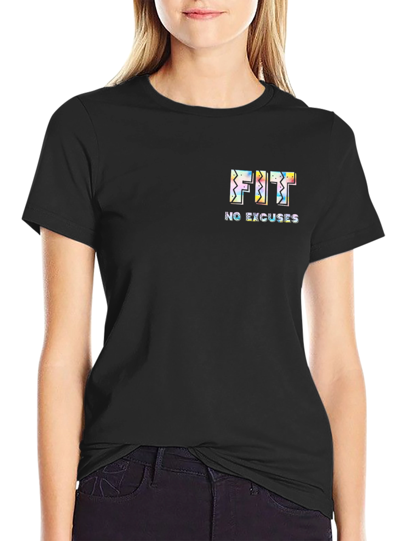 Mens Black FIT No Excuses T-Shirt