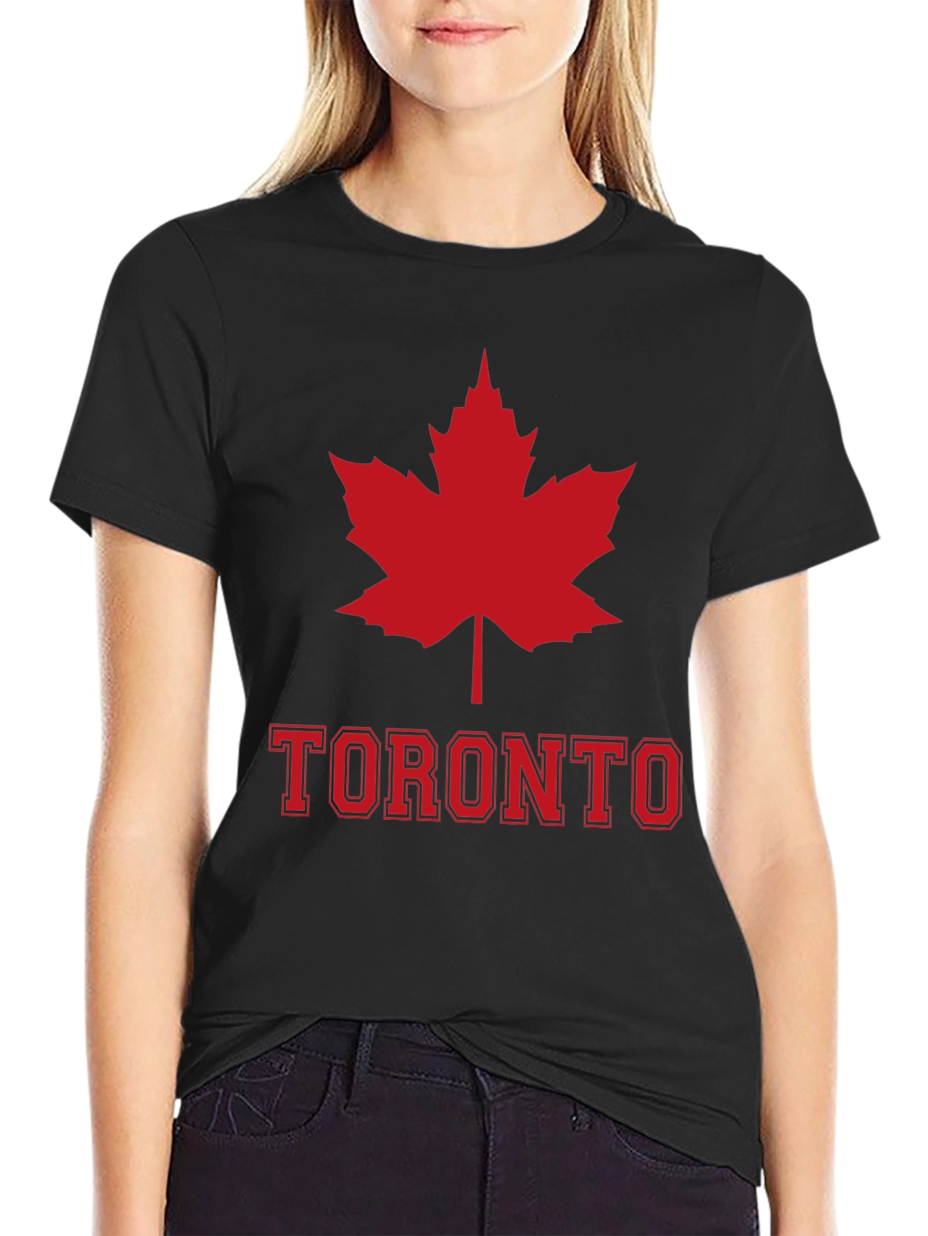 Toronto Maple Leaf Graphic Tee - Black