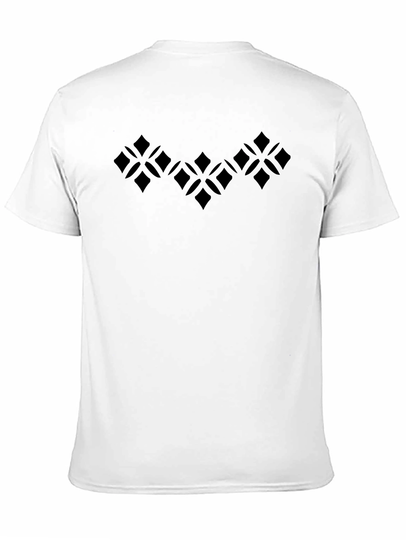 Geometric Pattern Black T-Shirt