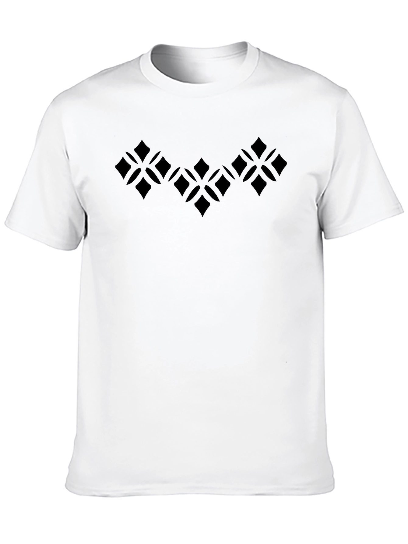 Geometric Pattern Black T-Shirt