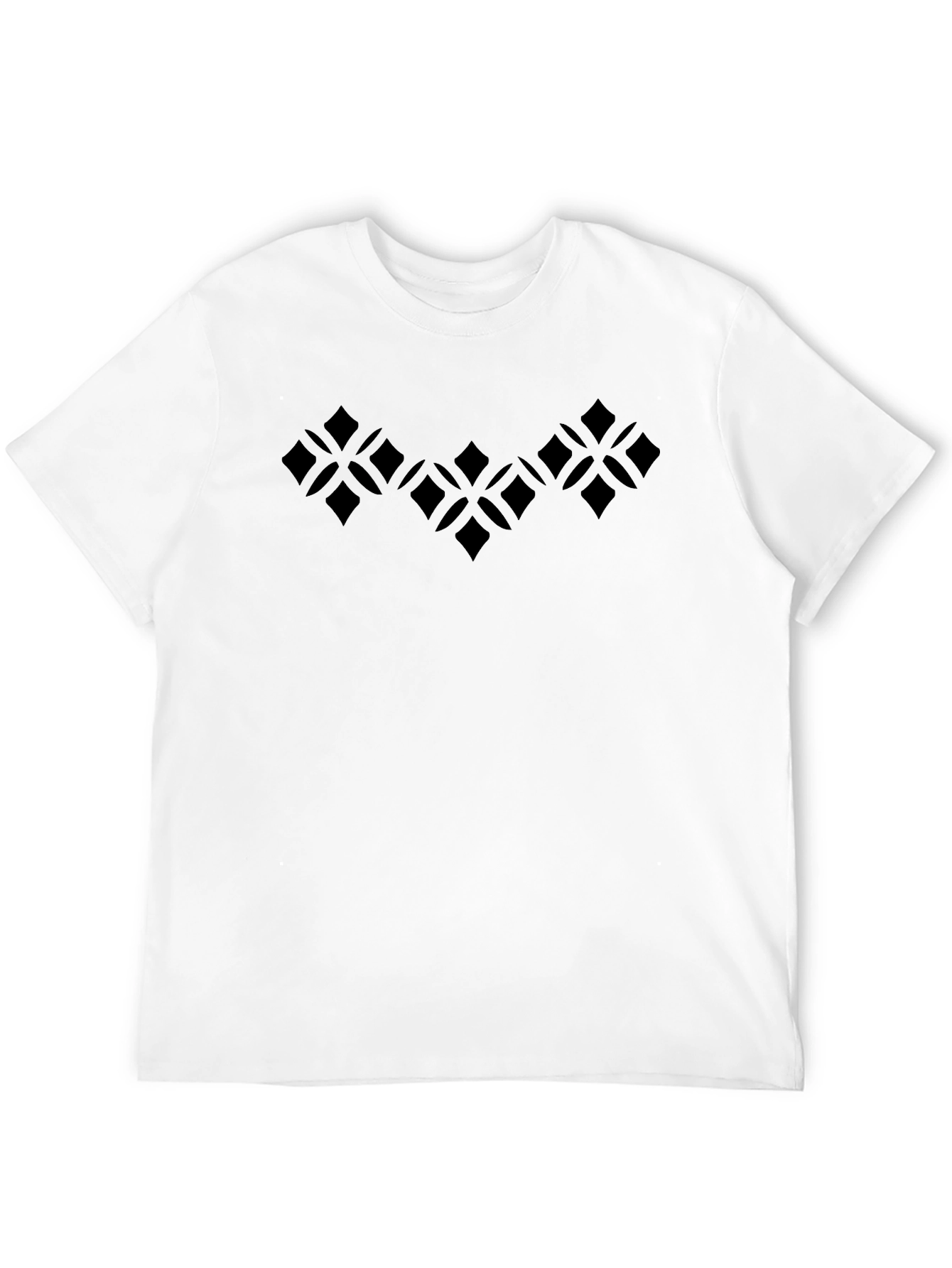 Geometric Pattern Black T-Shirt