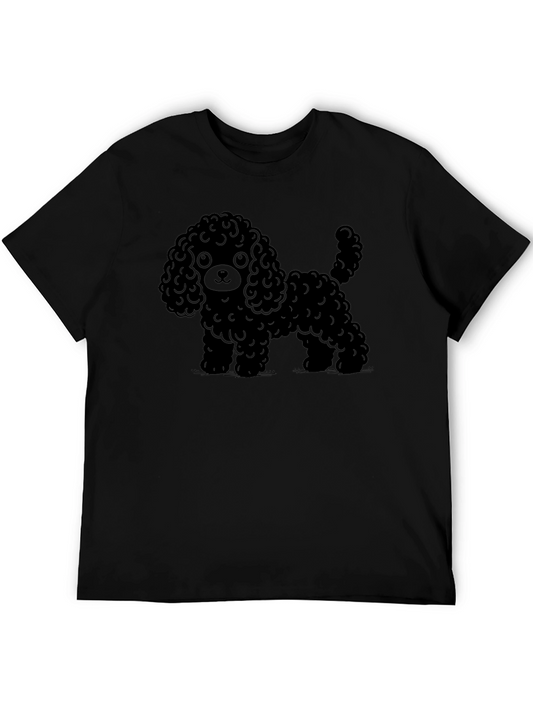 Black Poodle Graphic Tee - Unisex Casual Shirt