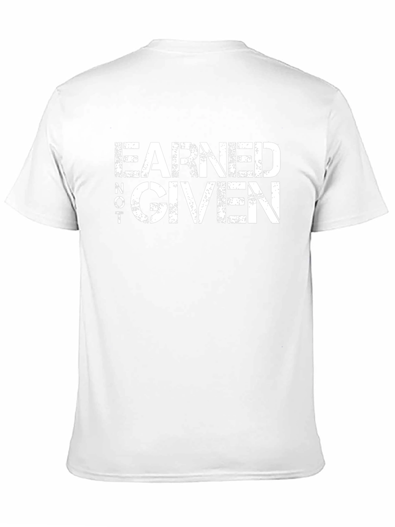 Earned Not Given Graphic Tee - Black Casual T-Shirt
