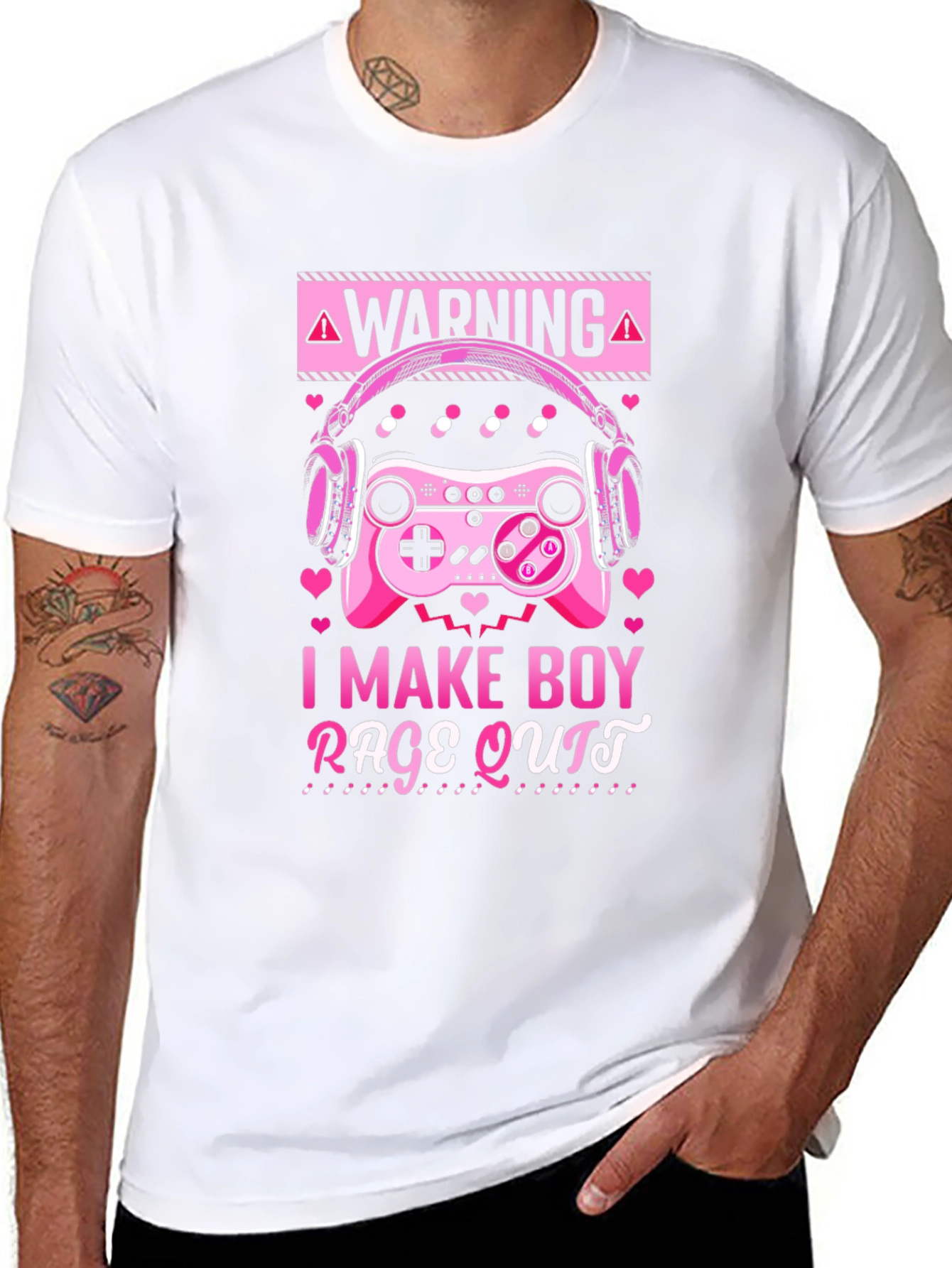 Gamer Girl I Make Boy Rage Quit Black T-Shirt