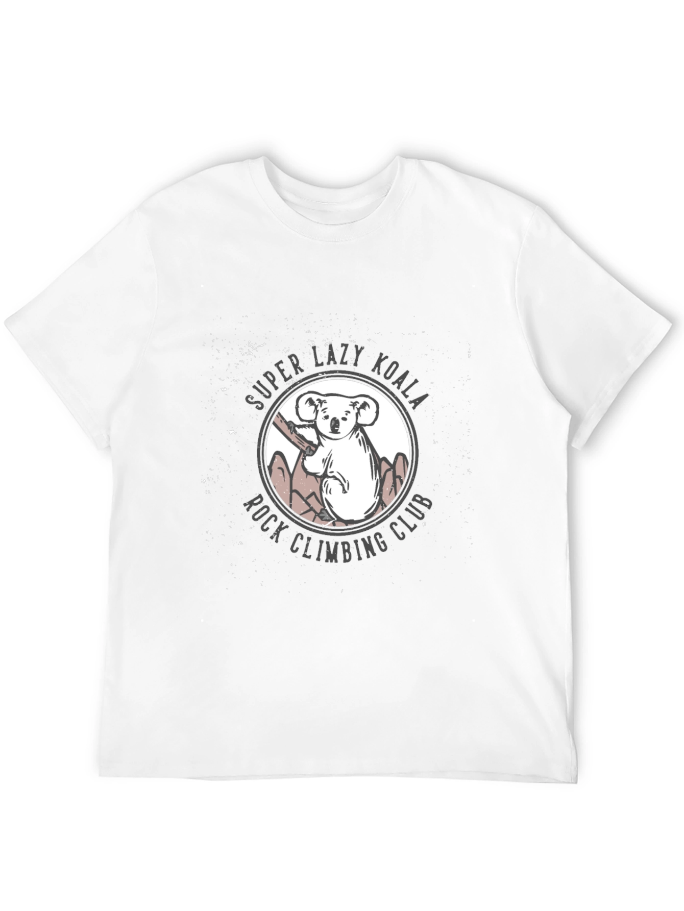 Super Lazy Koala Rock Climbing Club Graphic Tee