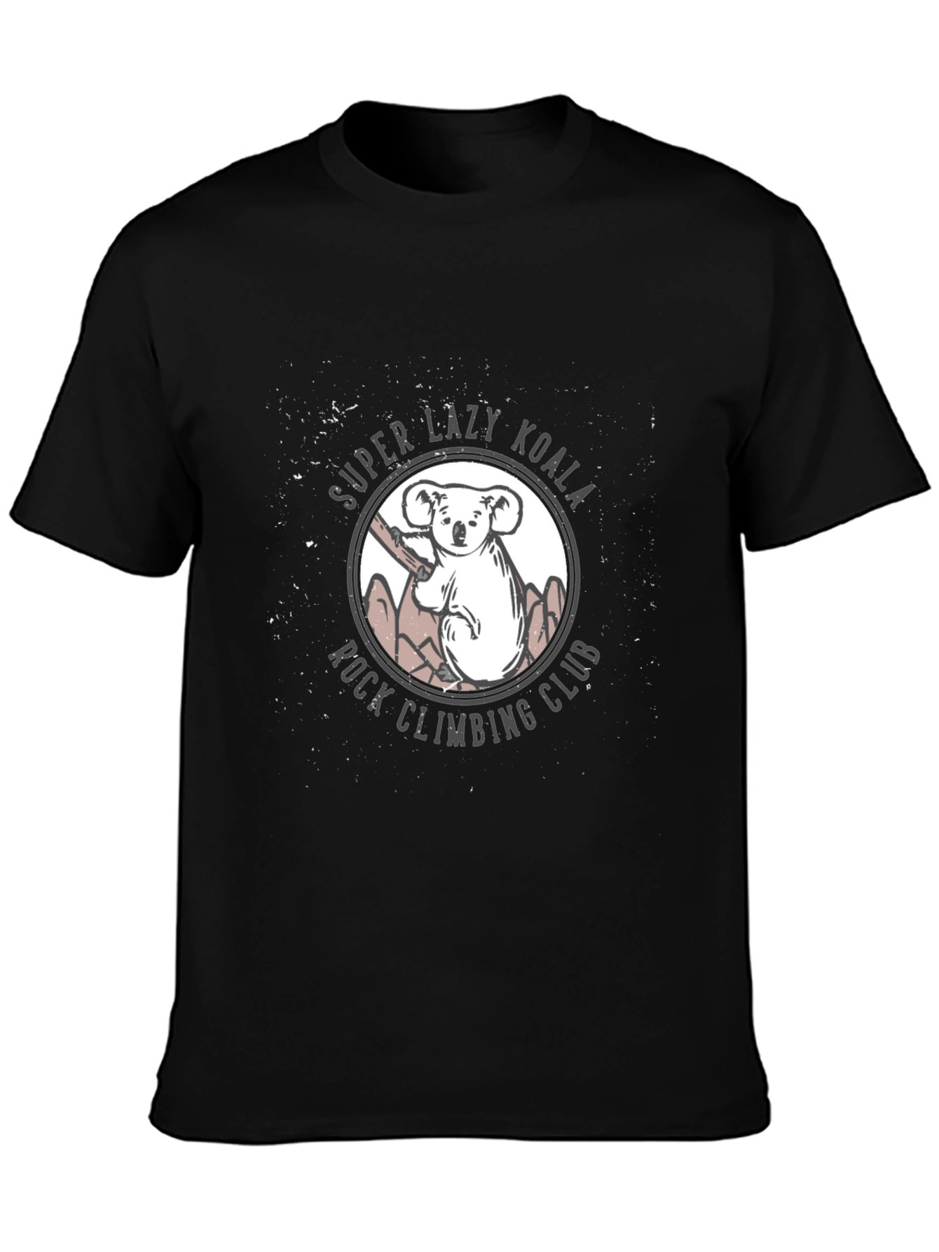 Super Lazy Koala Rock Climbing Club Graphic Tee
