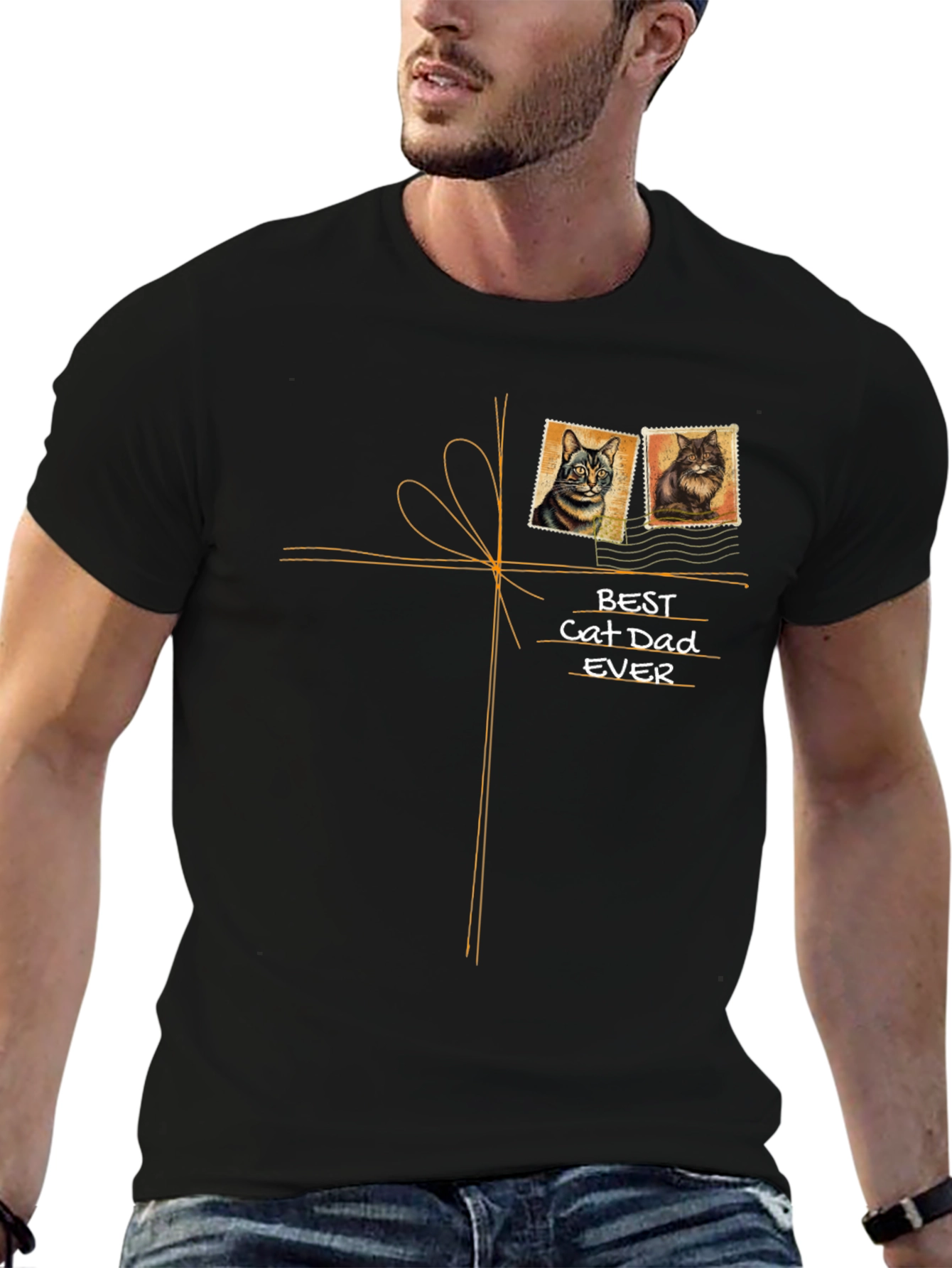 Best Cat Dad Ever T-Shirt - Unique Gift Idea