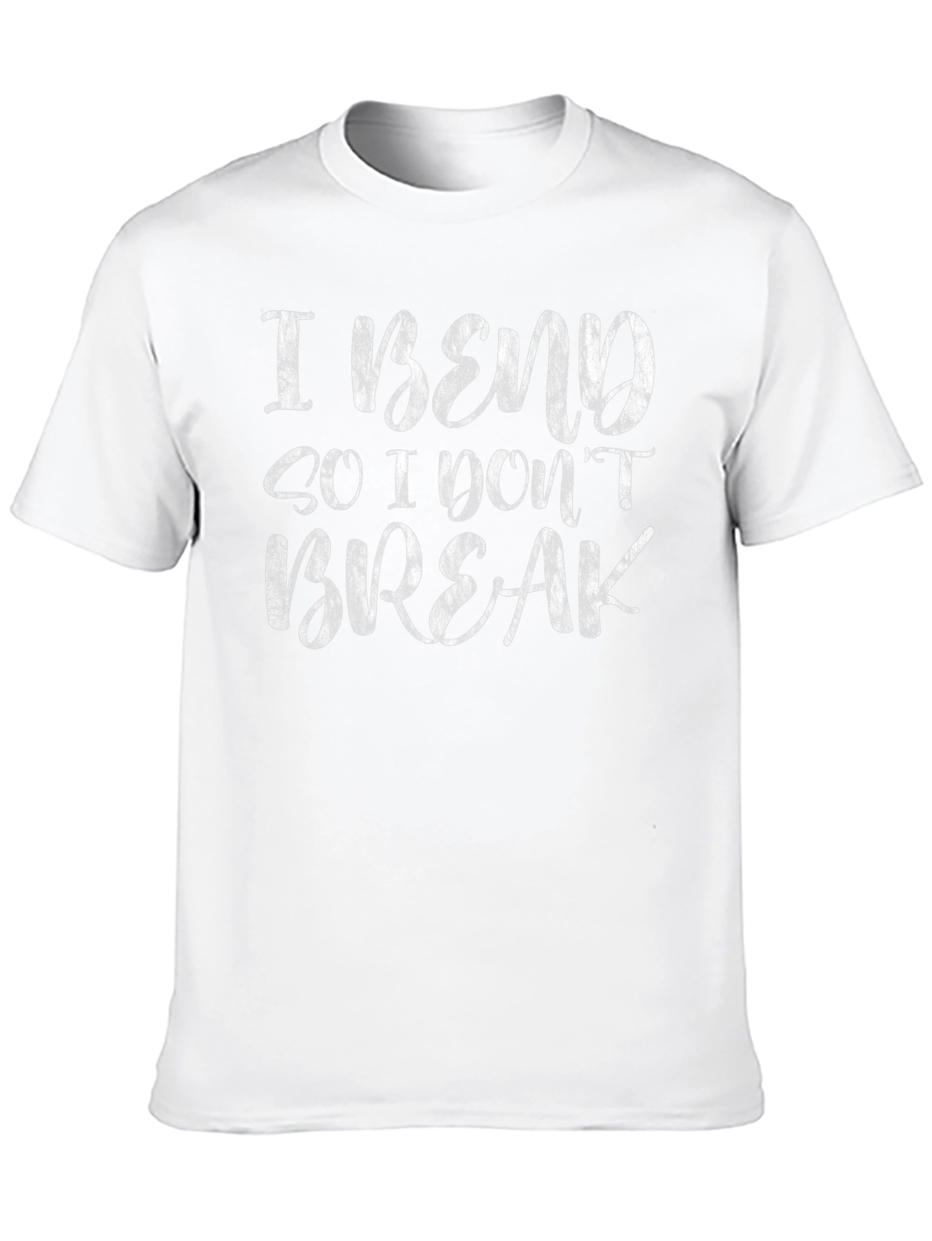 I Bend So I Dont Break Black Graphic T-Shirt
