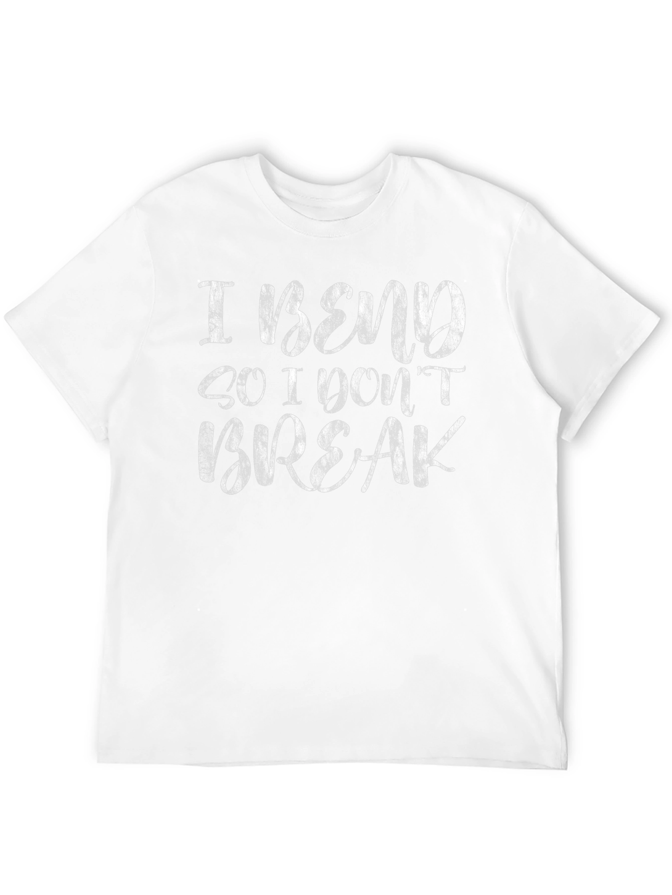 I Bend So I Dont Break Black Graphic T-Shirt
