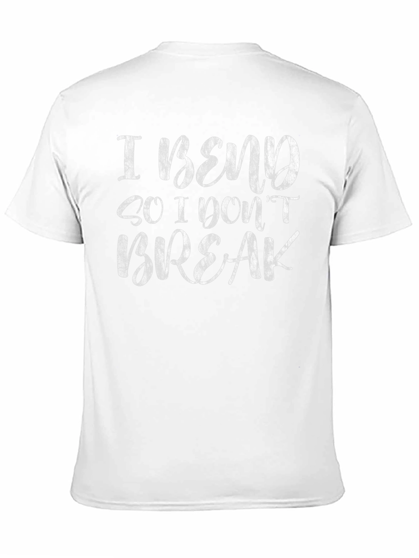 I Bend So I Dont Break Black Graphic T-Shirt