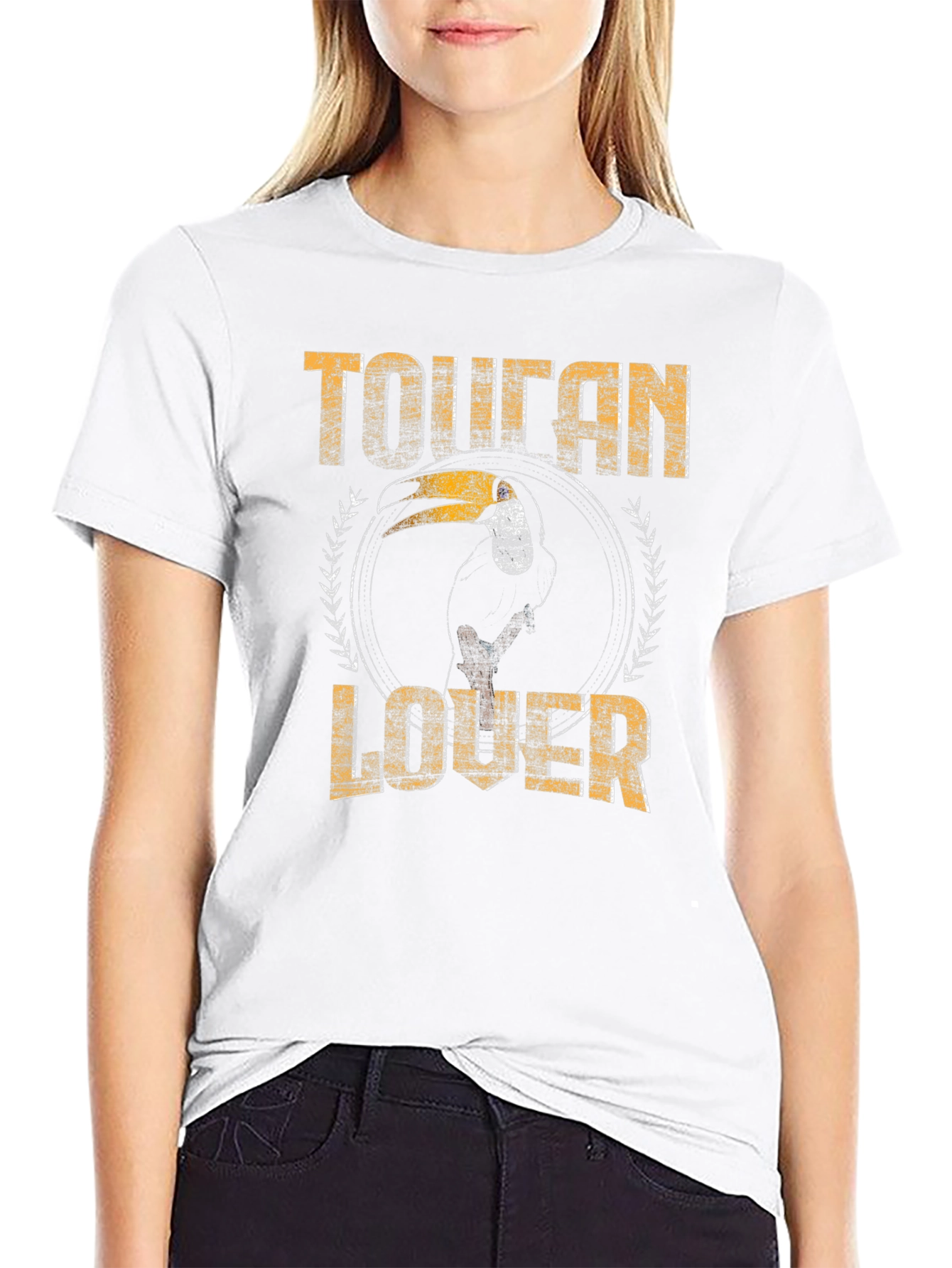 Toucan Lover Graphic Print T-Shirt