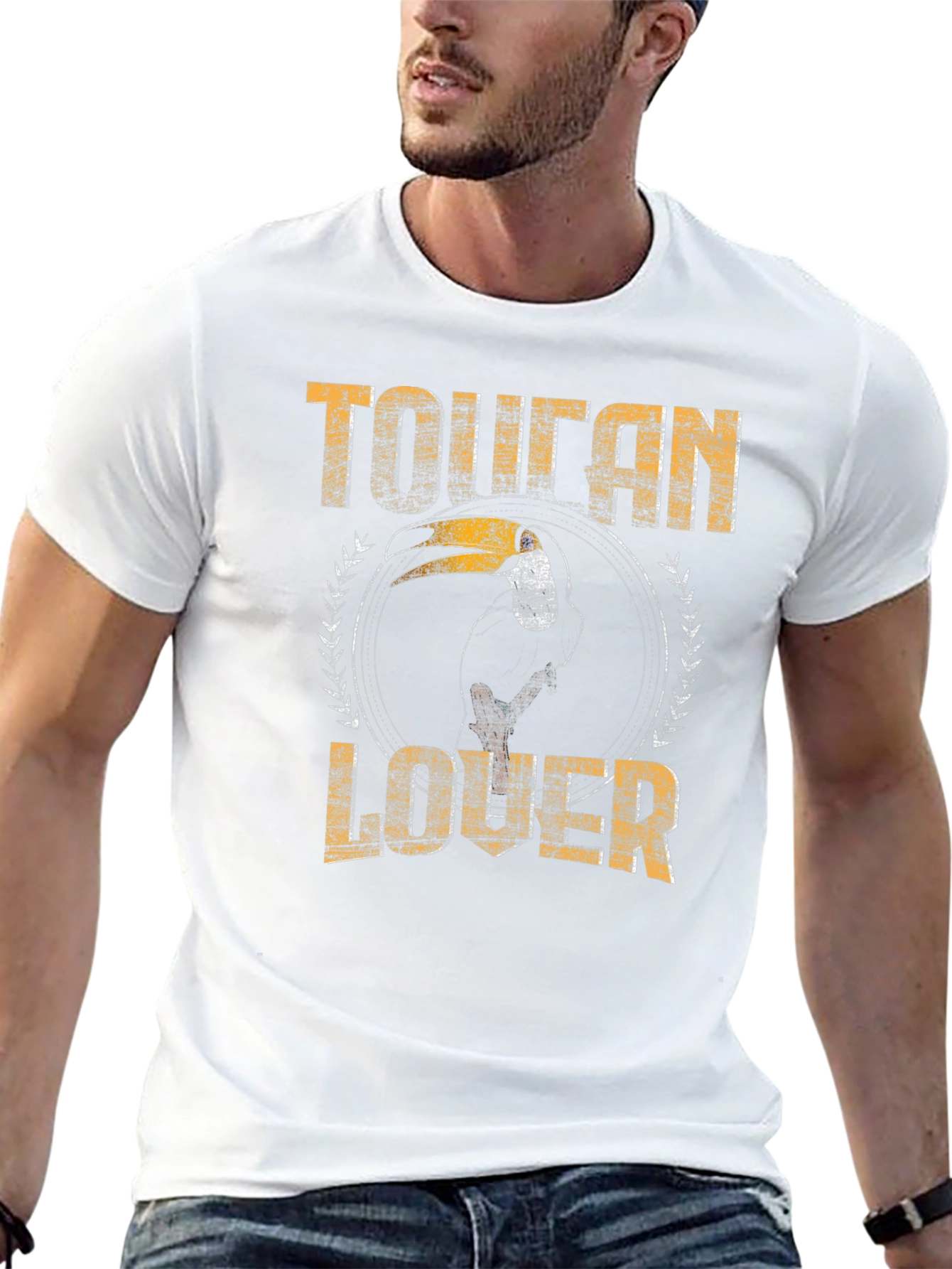 Toucan Lover Graphic Print T-Shirt