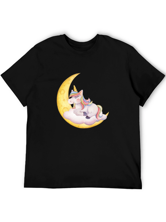 Unicorn Moon Graphic Tee - Cute & Comfortable