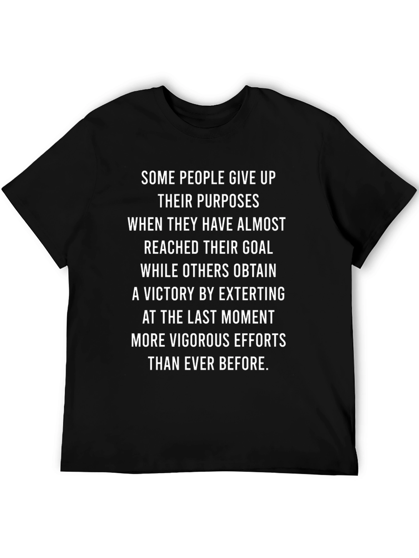 Motivational T-Shirt - Never Give Up!