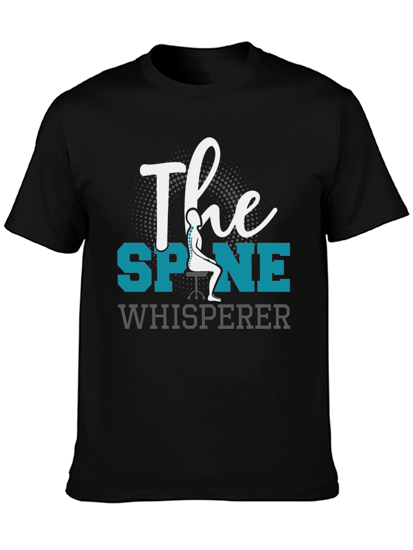 The Spine Whisperer Black Graphic Tee