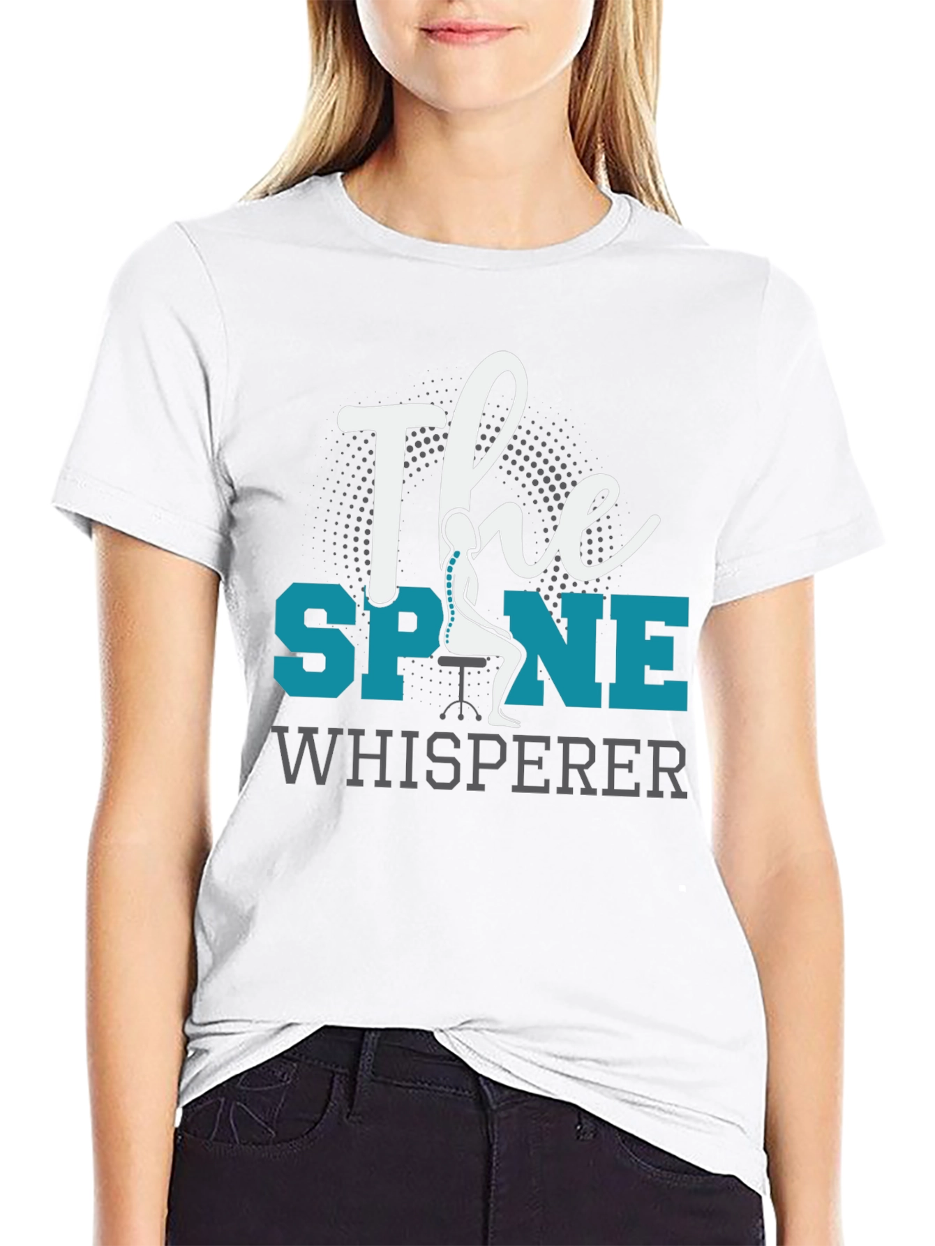 The Spine Whisperer Black Graphic Tee