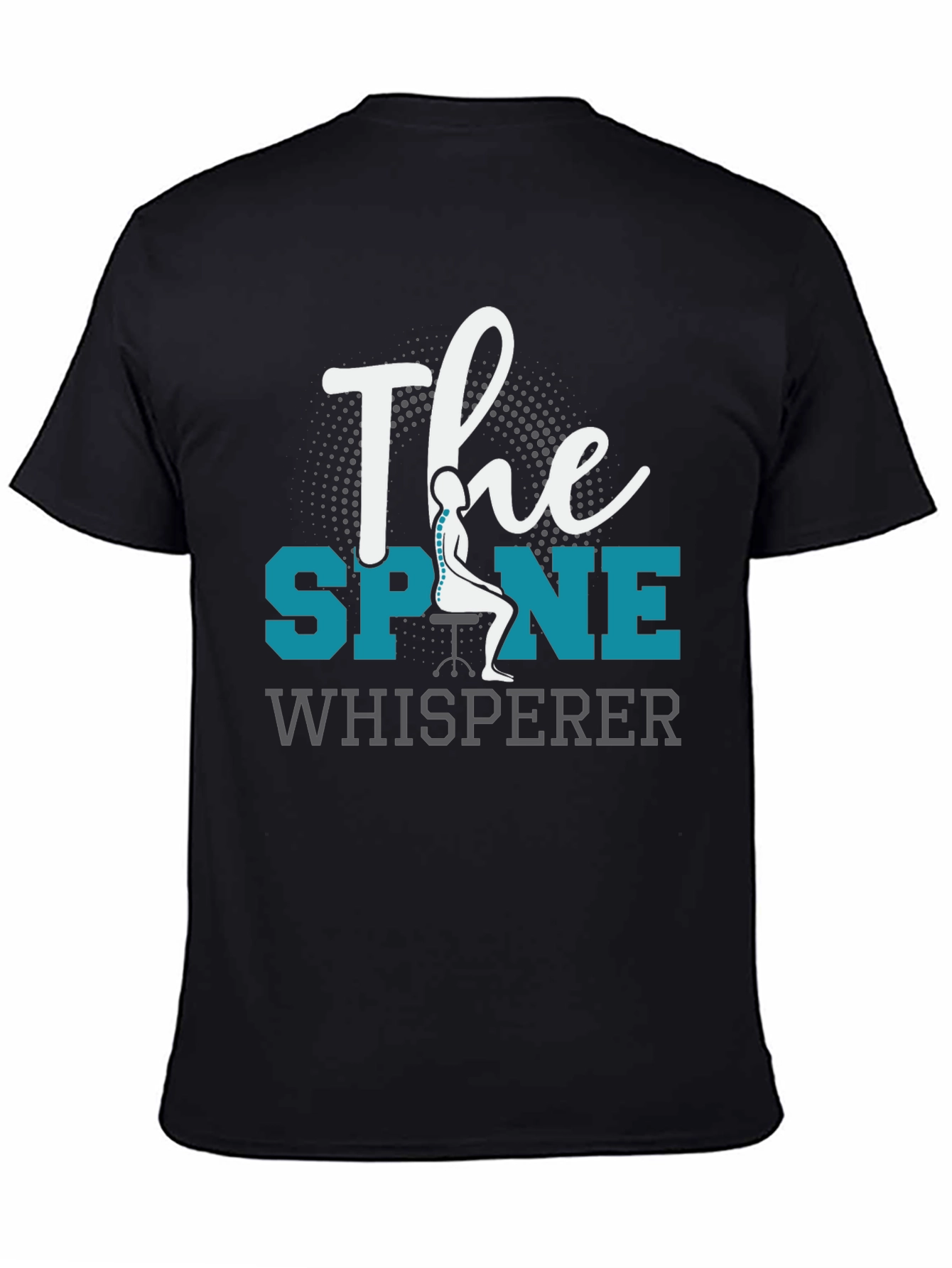 The Spine Whisperer Black Graphic Tee