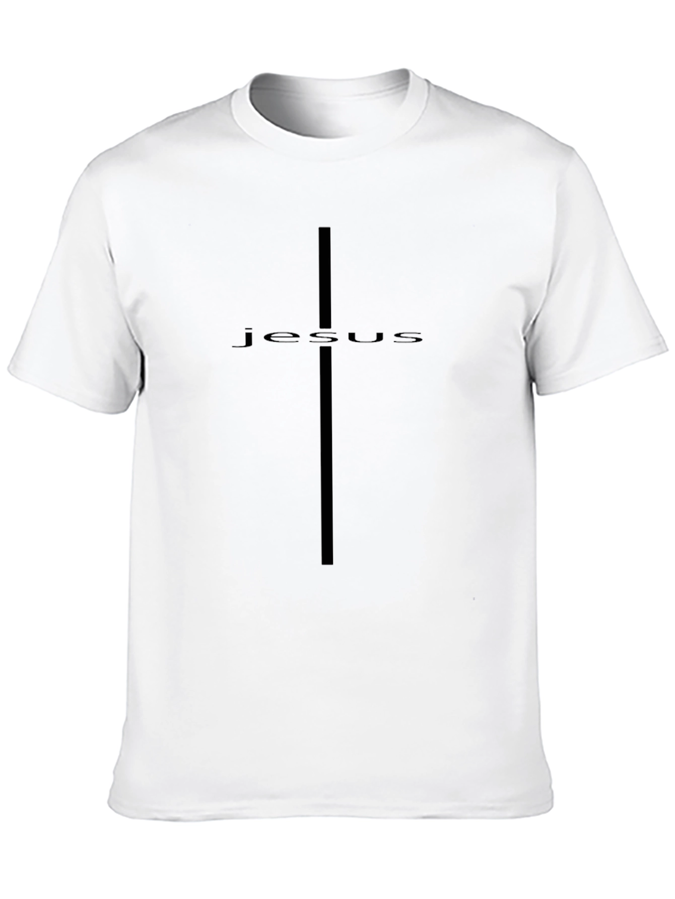 Jesus Cross Black T-Shirt Christian Apparel