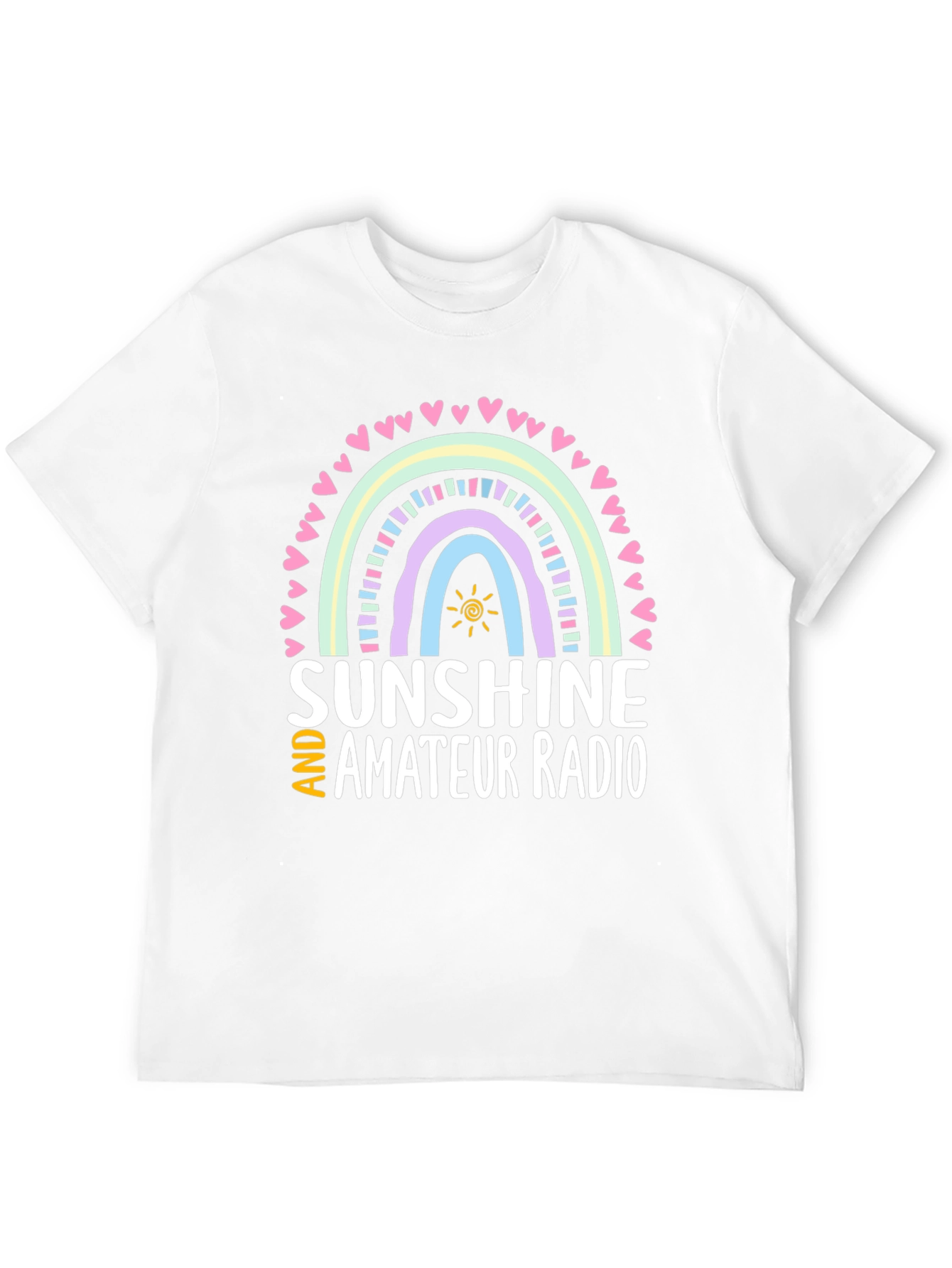 Sunshine and Amateur Radio Black Graphic Tee