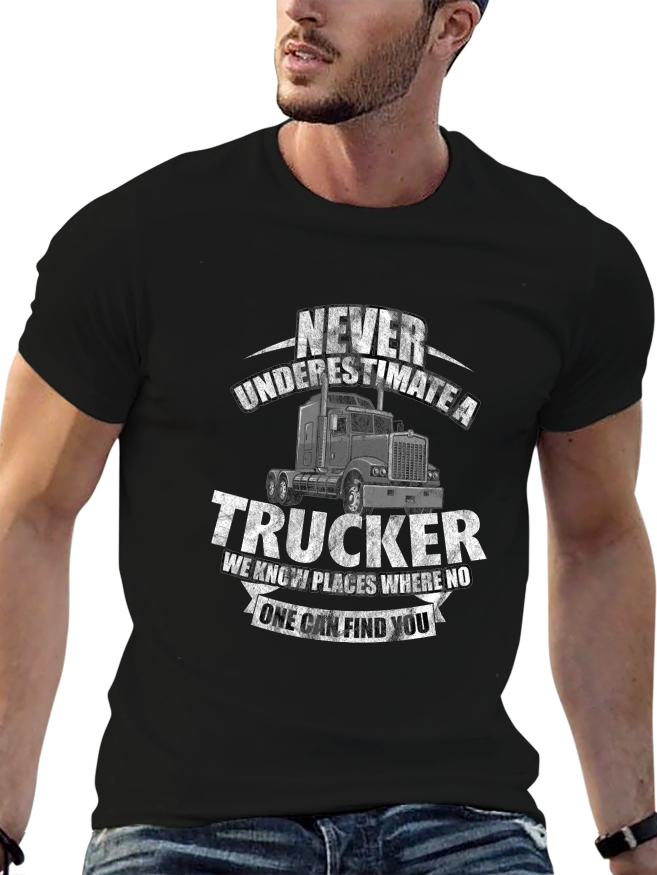 Never Underestimate a Trucker T-Shirt