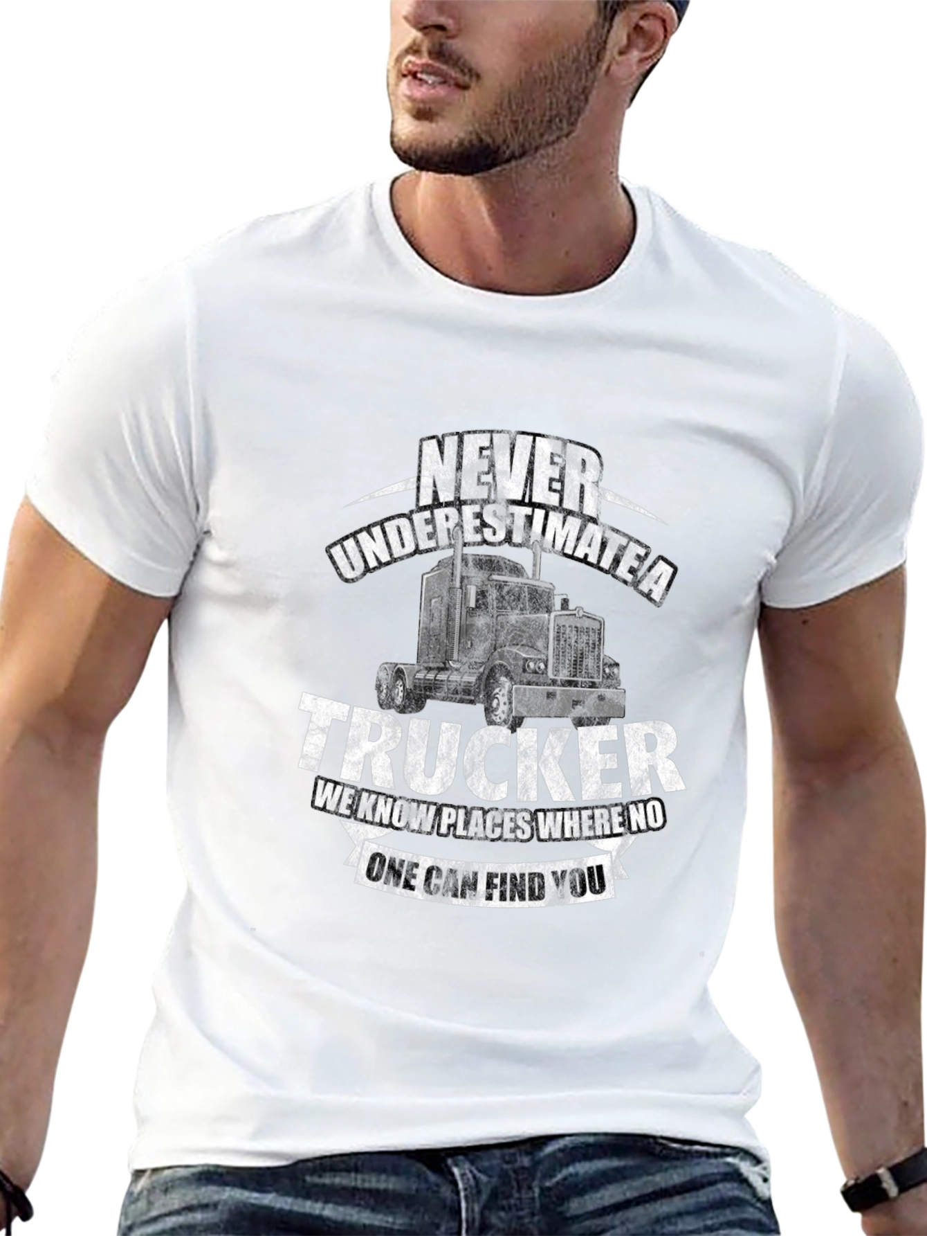 Never Underestimate a Trucker T-Shirt
