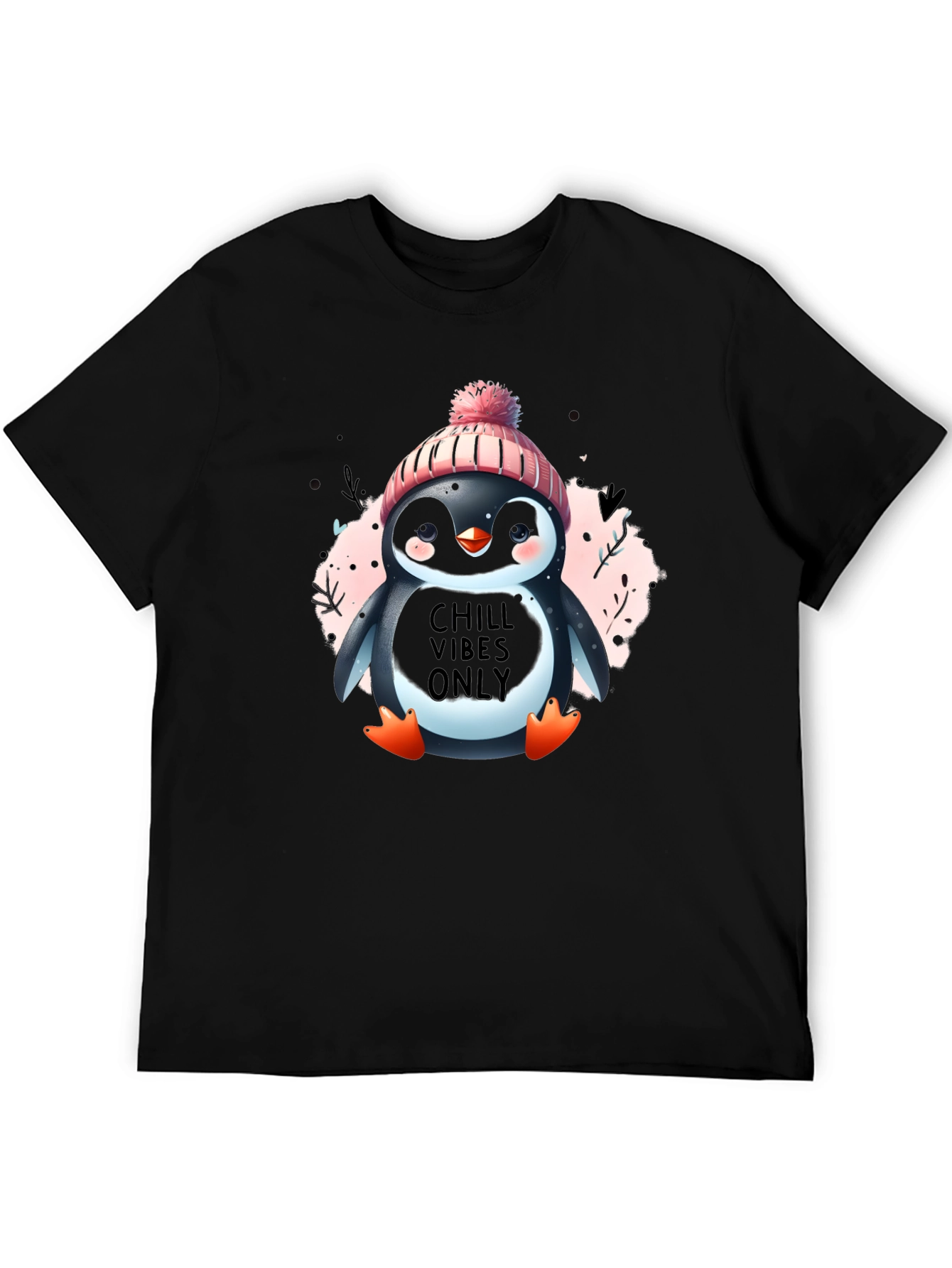 Chill Vibes Penguin T-Shirt - Cozy Winter Design