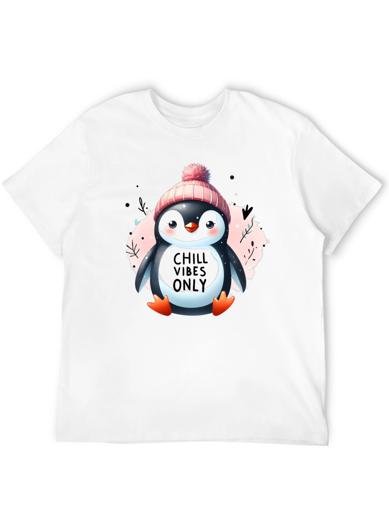 Chill Vibes Penguin T-Shirt - Cozy Winter Design