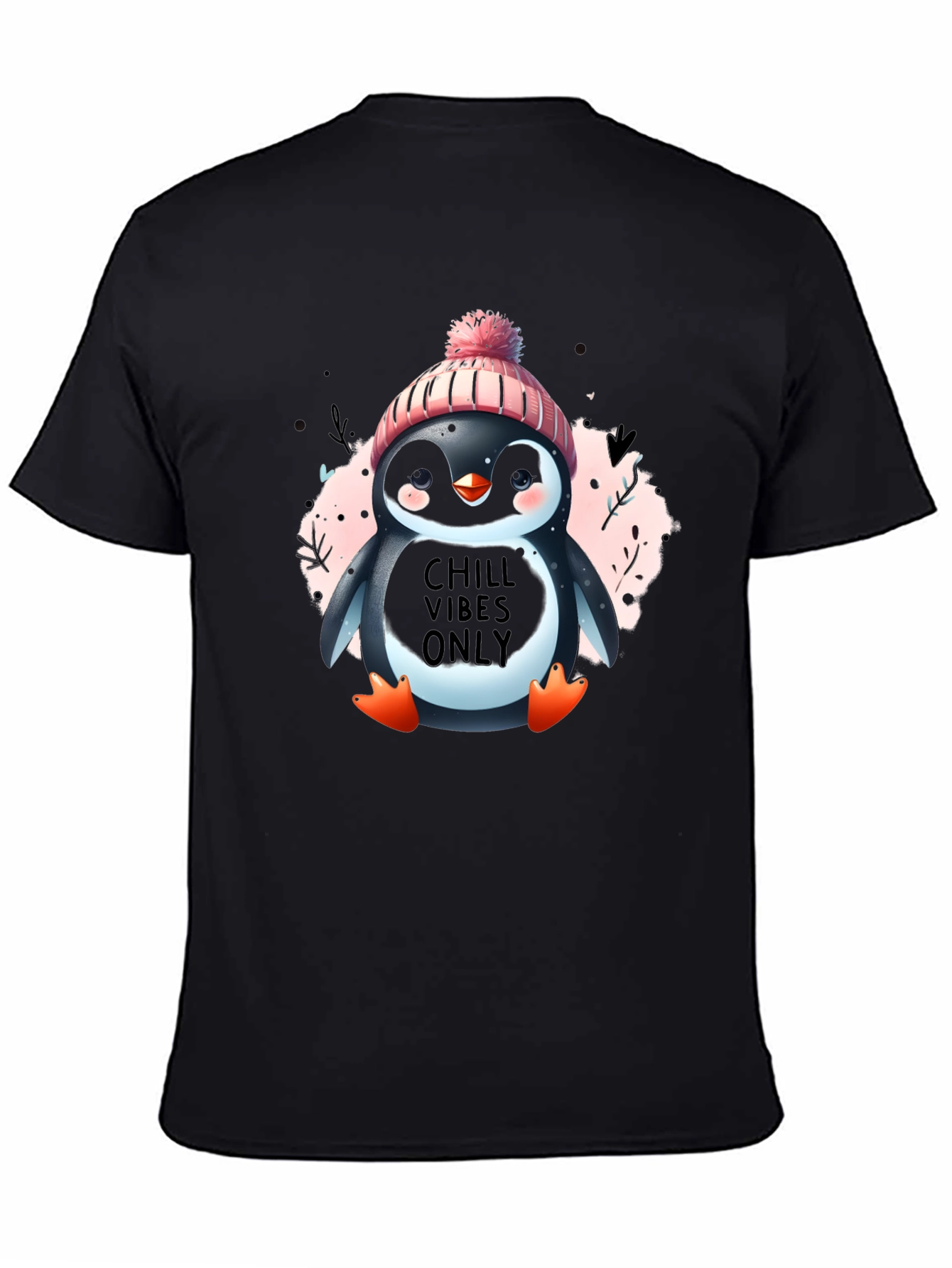 Chill Vibes Penguin T-Shirt - Cozy Winter Design