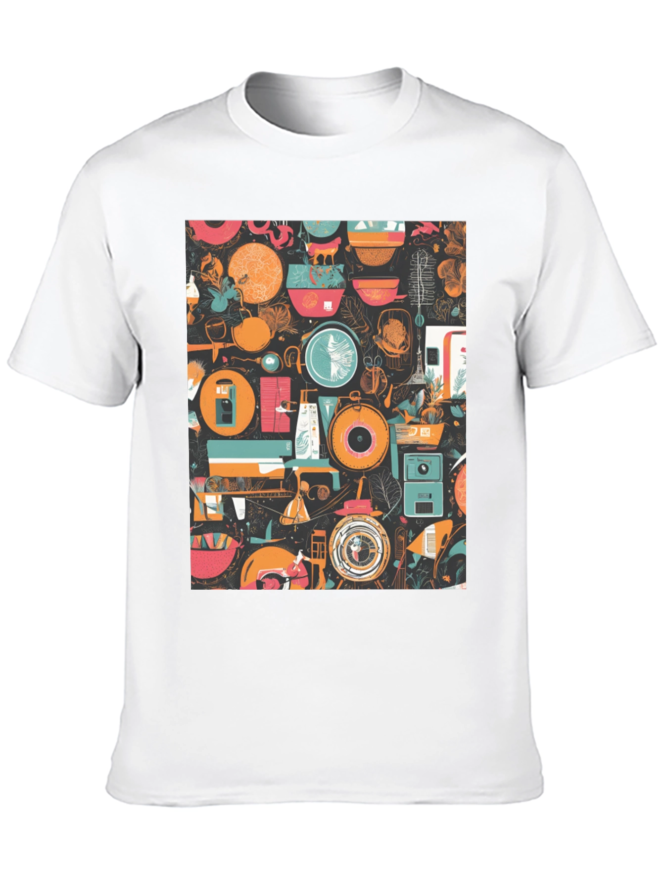 Abstract Pattern Graphic Print T-Shirt