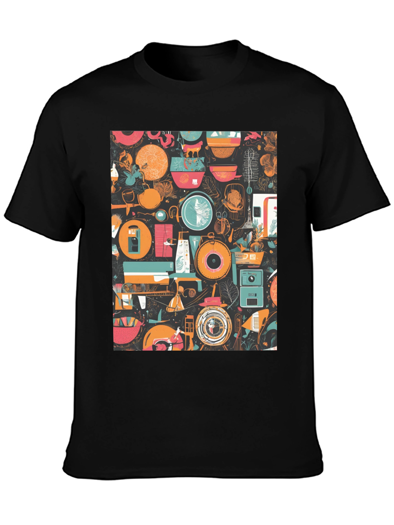 Abstract Pattern Graphic Print T-Shirt