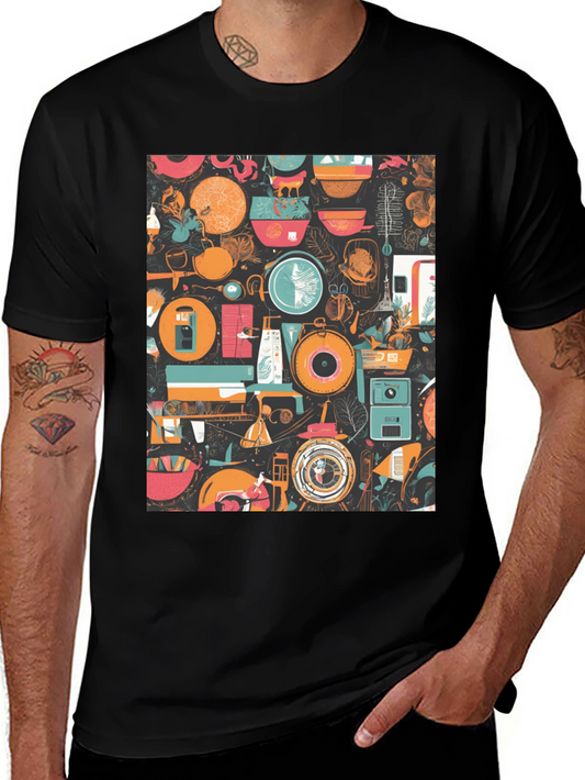 Abstract Pattern Graphic Print T-Shirt