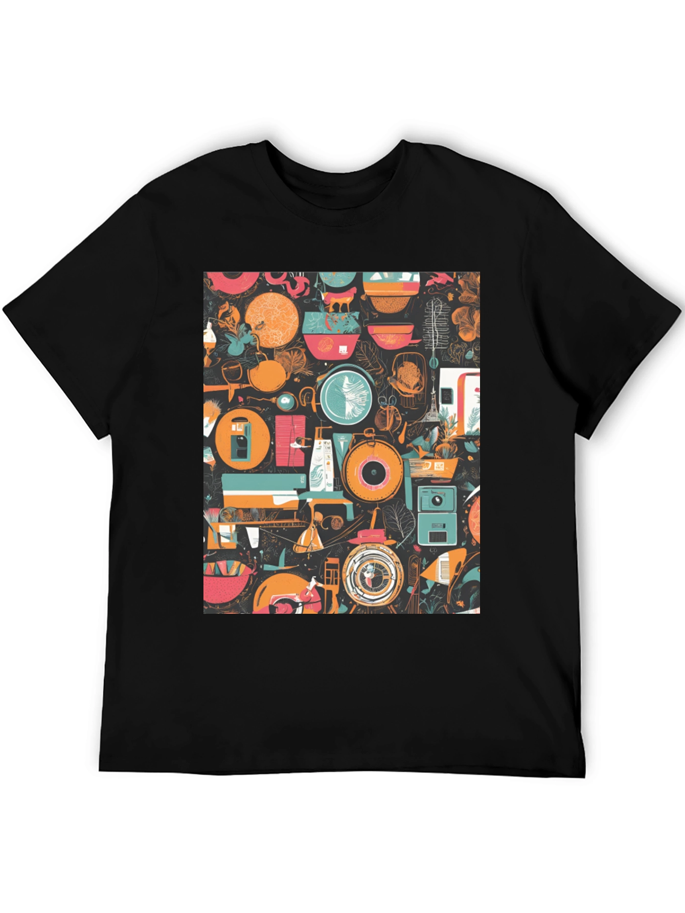 Abstract Pattern Graphic Print T-Shirt