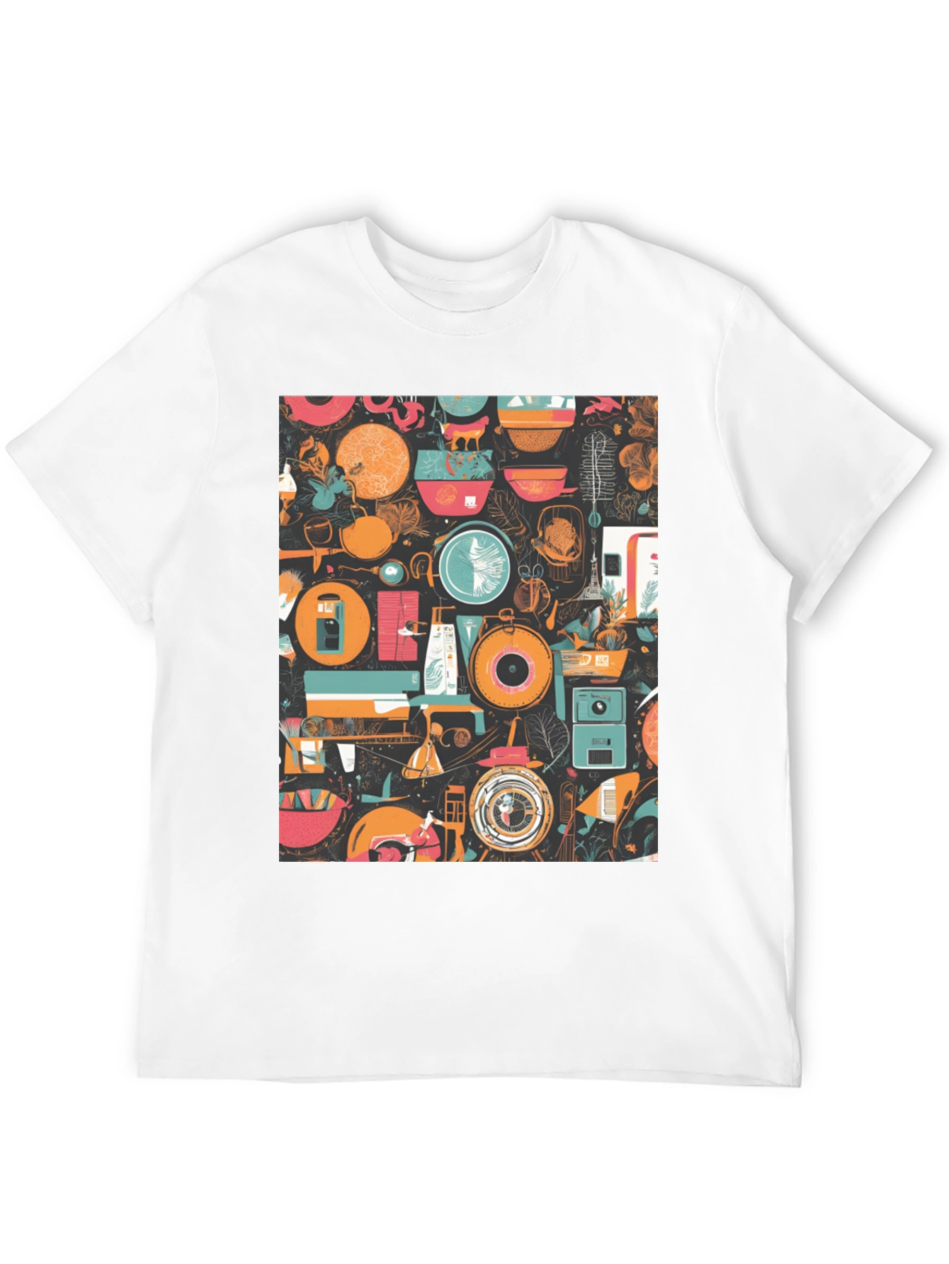Abstract Pattern Graphic Print T-Shirt