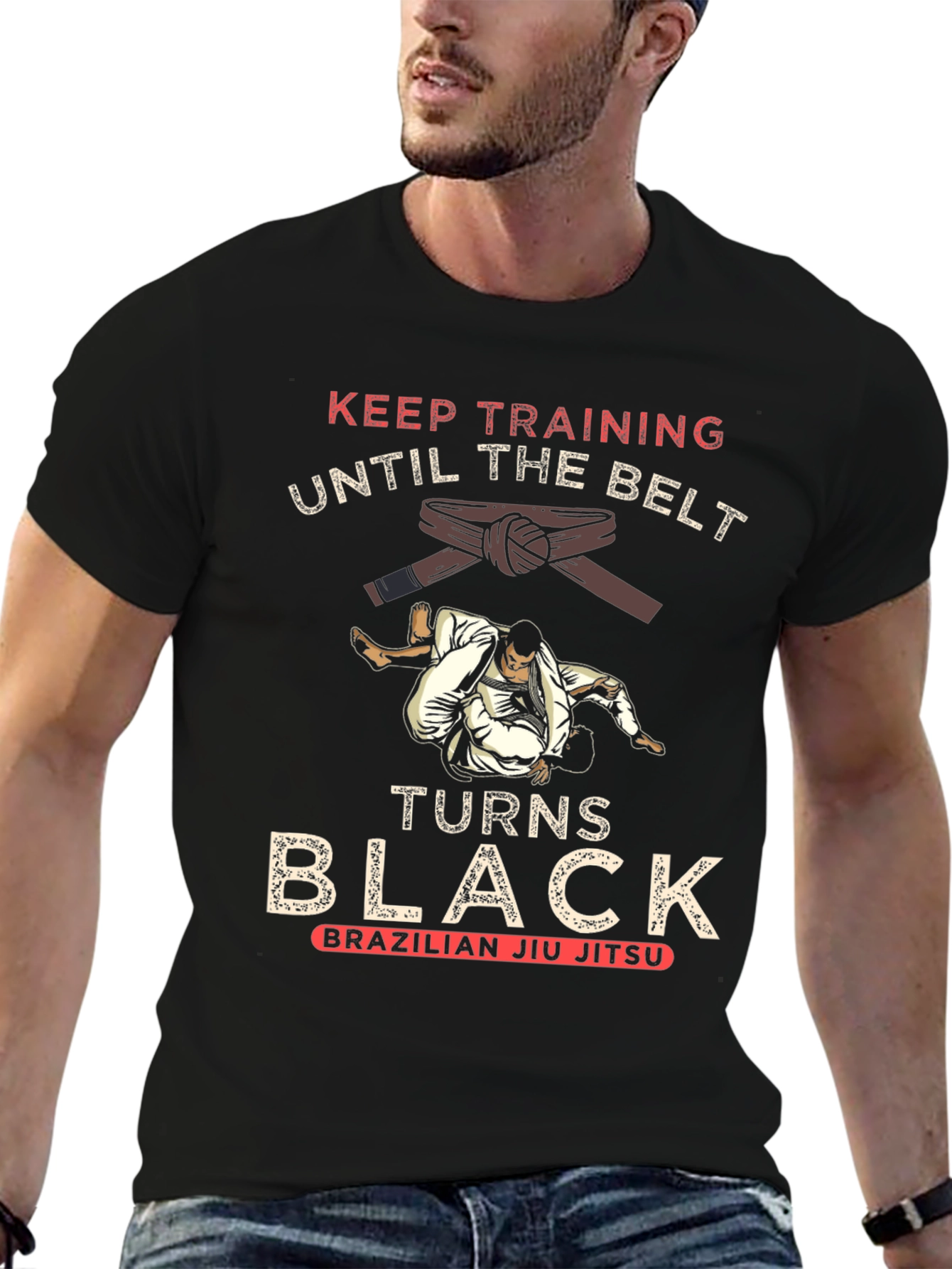 BJJ Training Black T-Shirt
